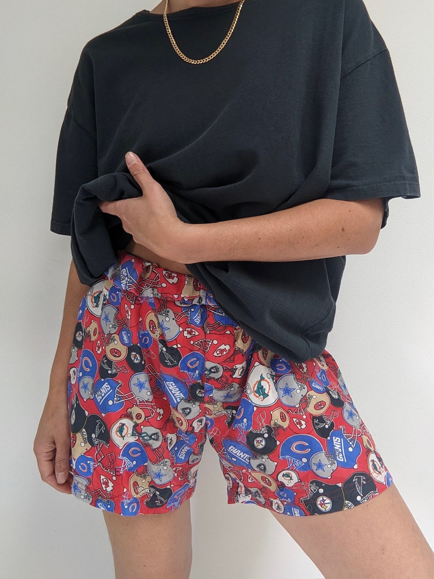 Vintage NFL Helmet Silk Boxers