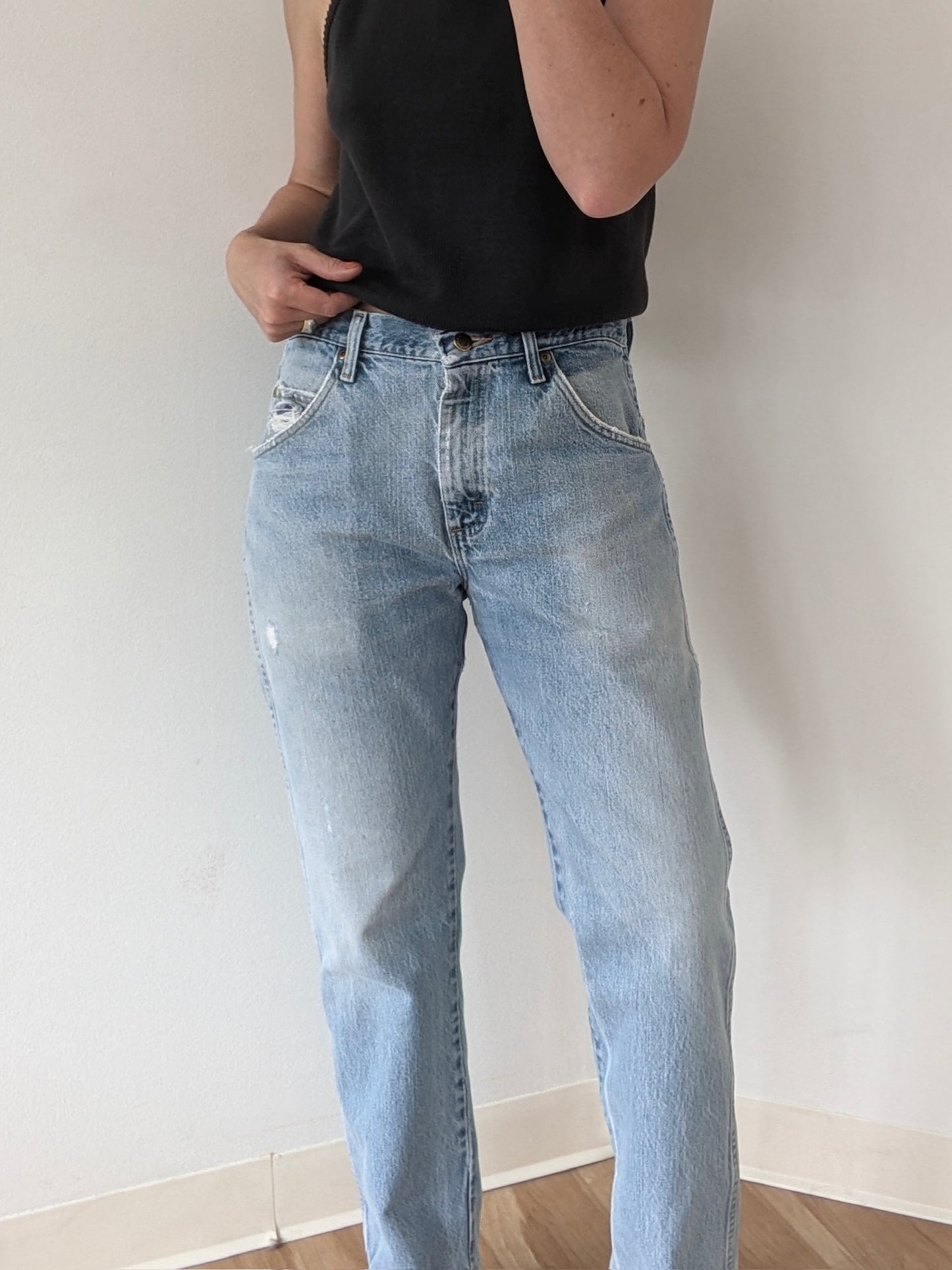 Vintage Distressed & Faded Wrangler Jeans