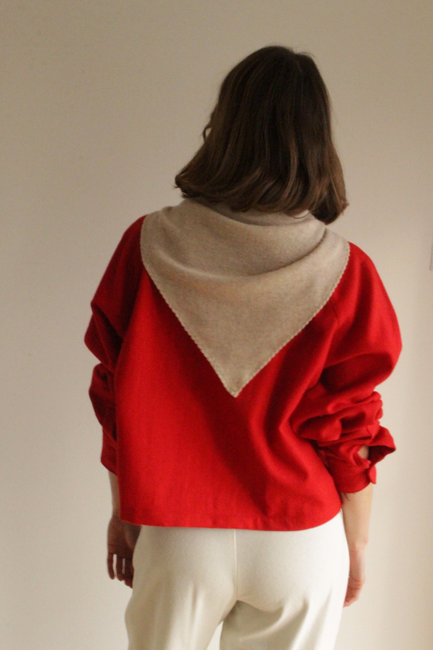 Reworked Long Sleeve Cropped Button Down