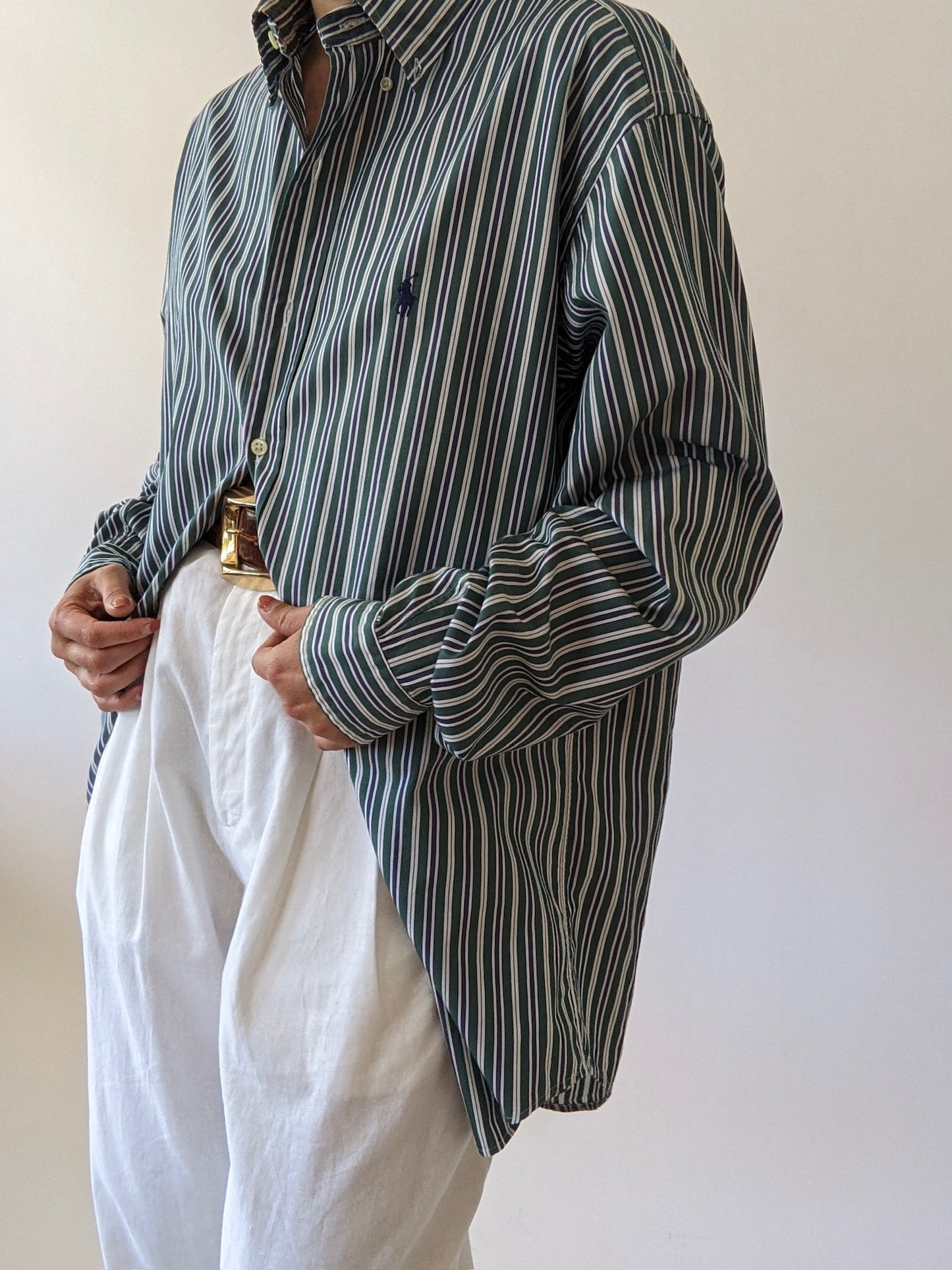 90s Ralph Lauren Topiary Striped Shirt