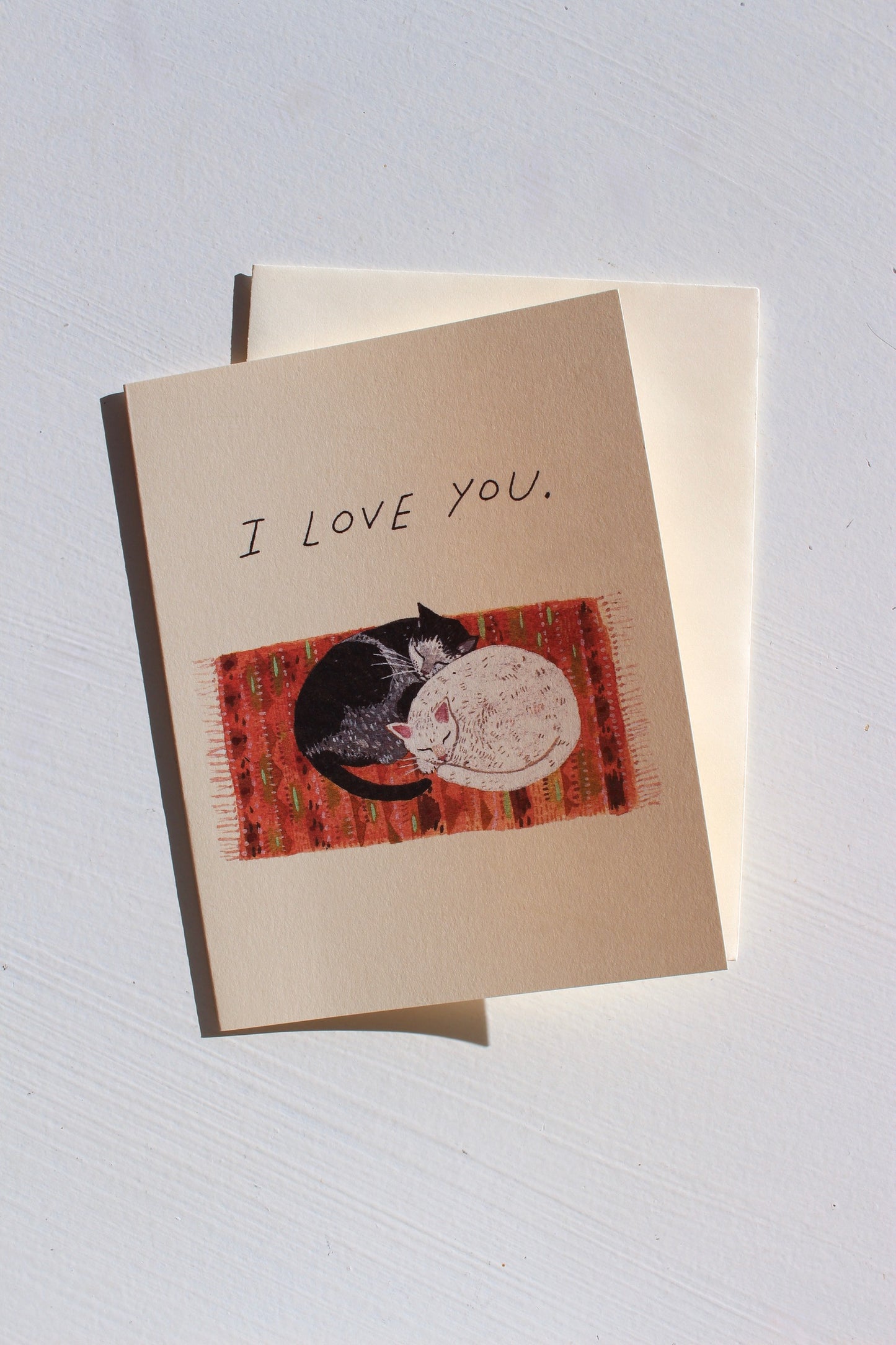 Cat Cuddle Love Card