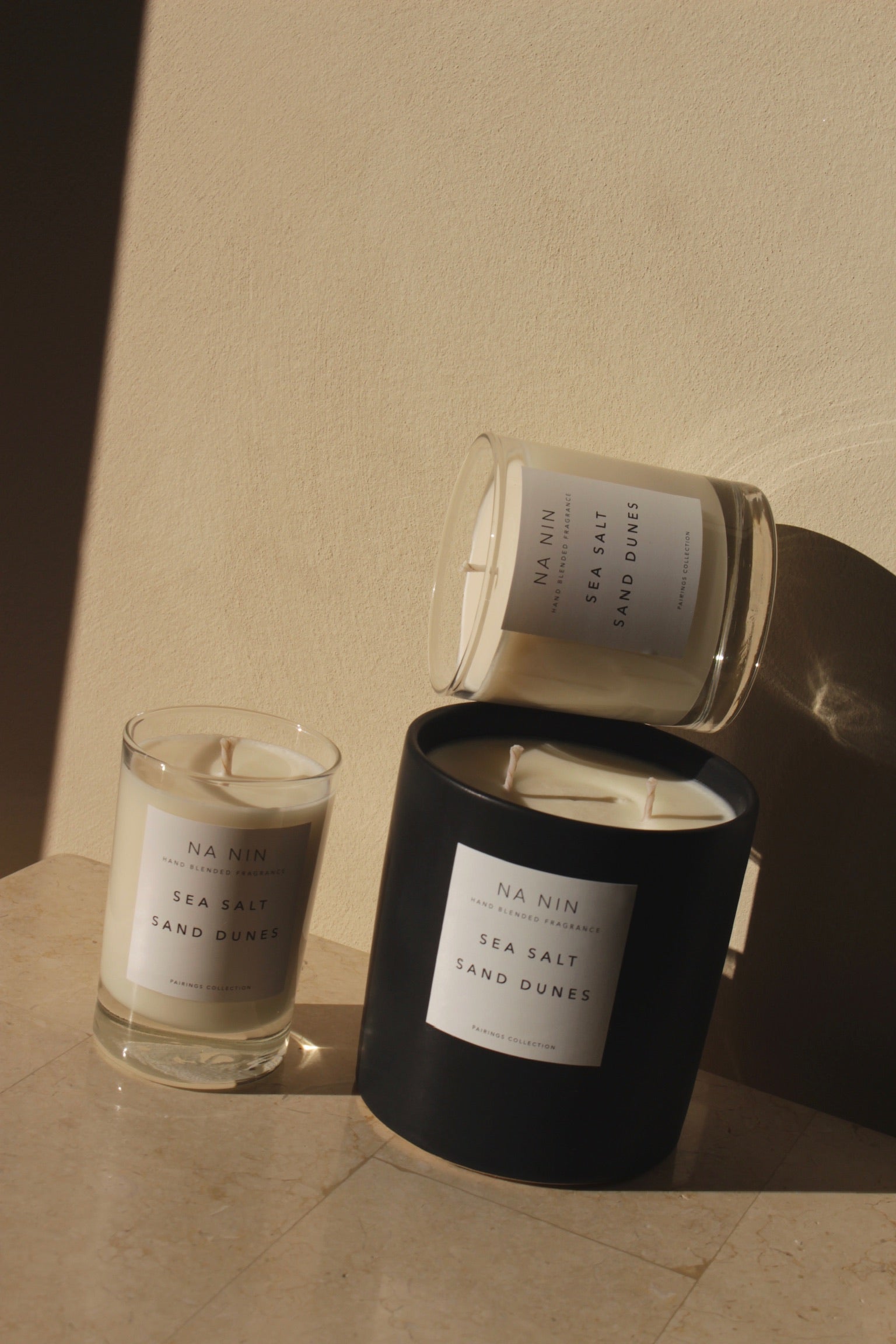 sea and sand candle coconut and palm Sea Salt & Sand Dunes Candle / Available in Multiple Sizes