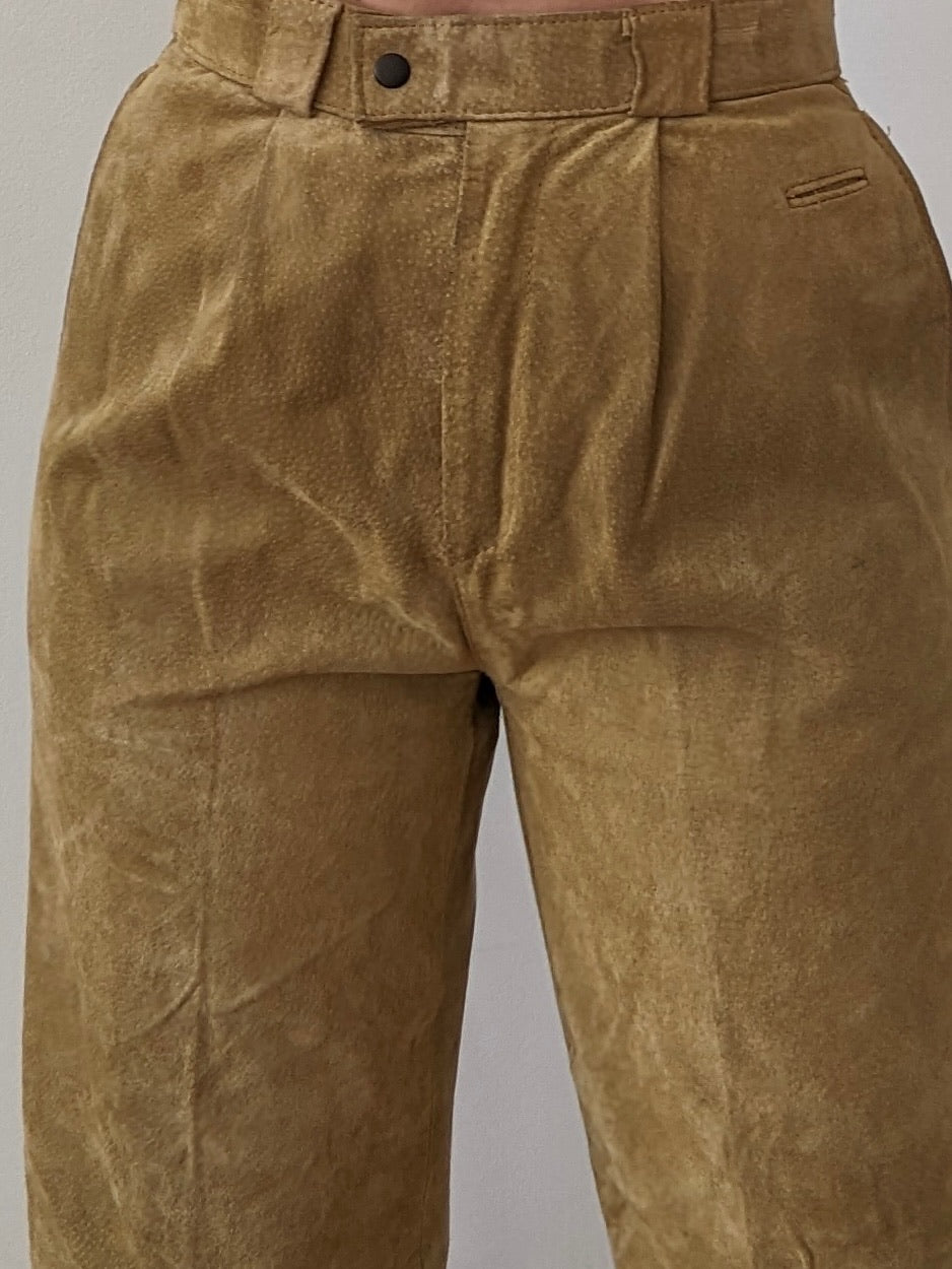 Favorite Vintage Biscotti Suede Trousers