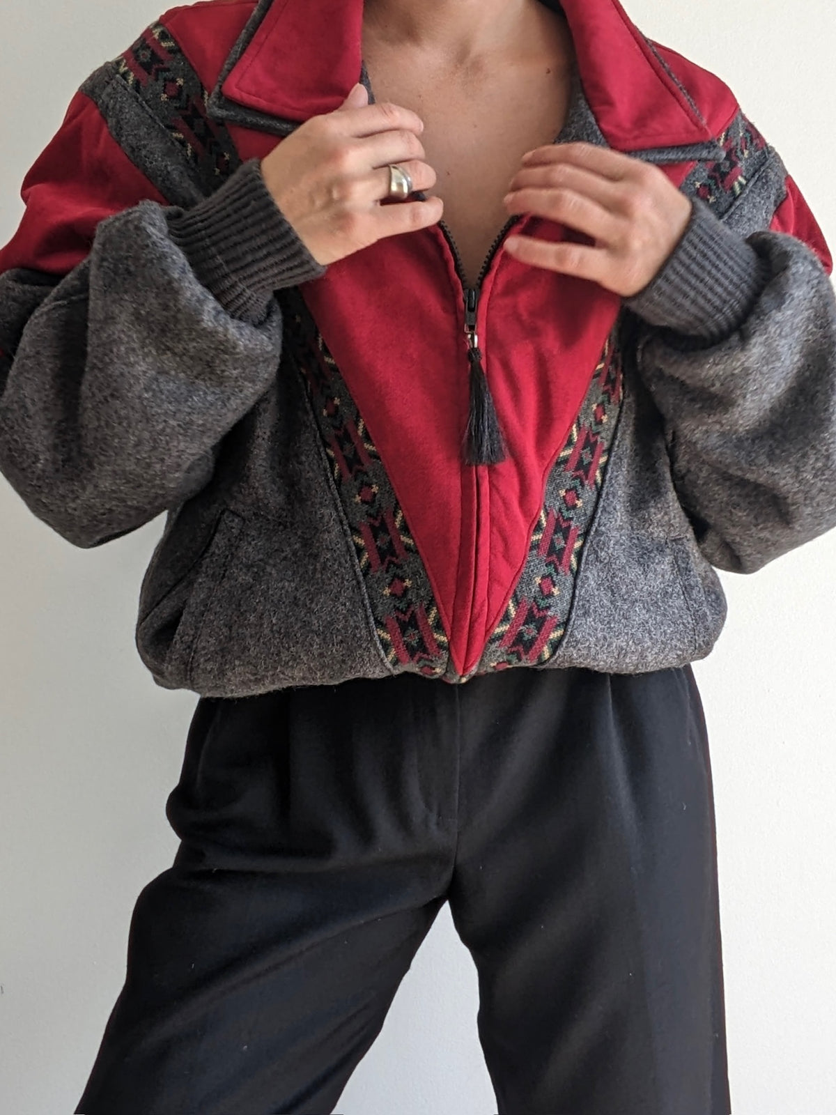 Favorite Vintage Southwestern Wool Bomber