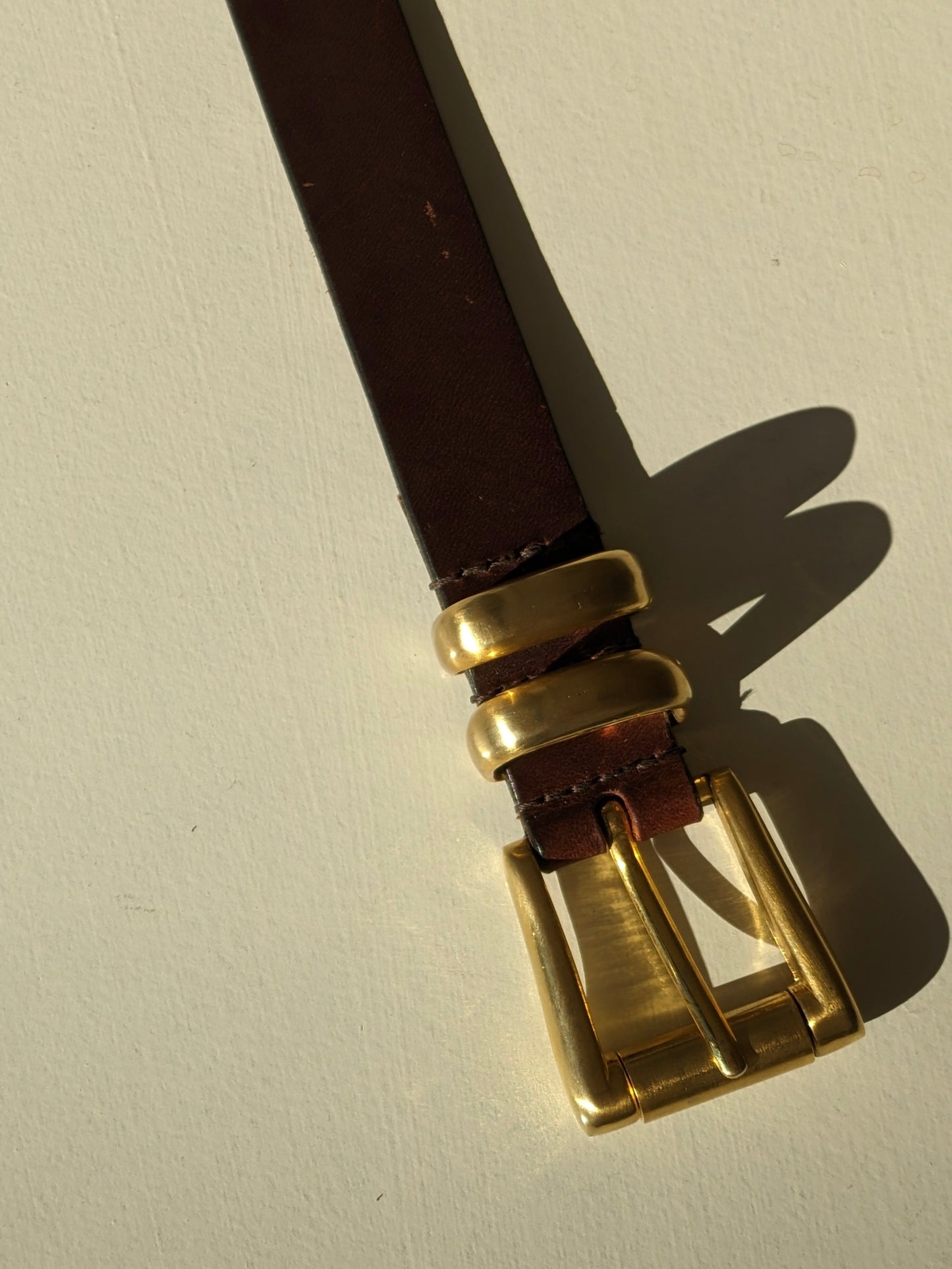 Bold Vintage Espresso Smooth Leather Belt