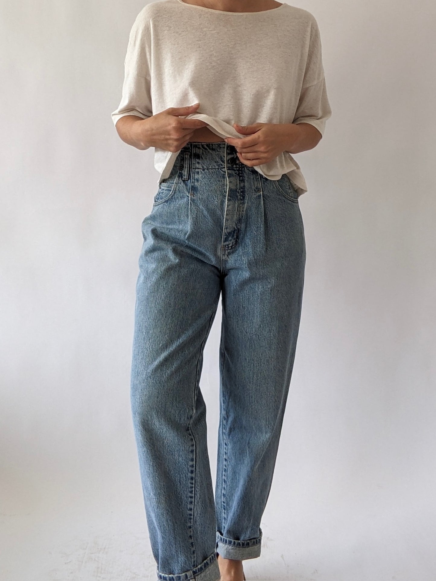 Vintage Palmetto's Pleated Denim