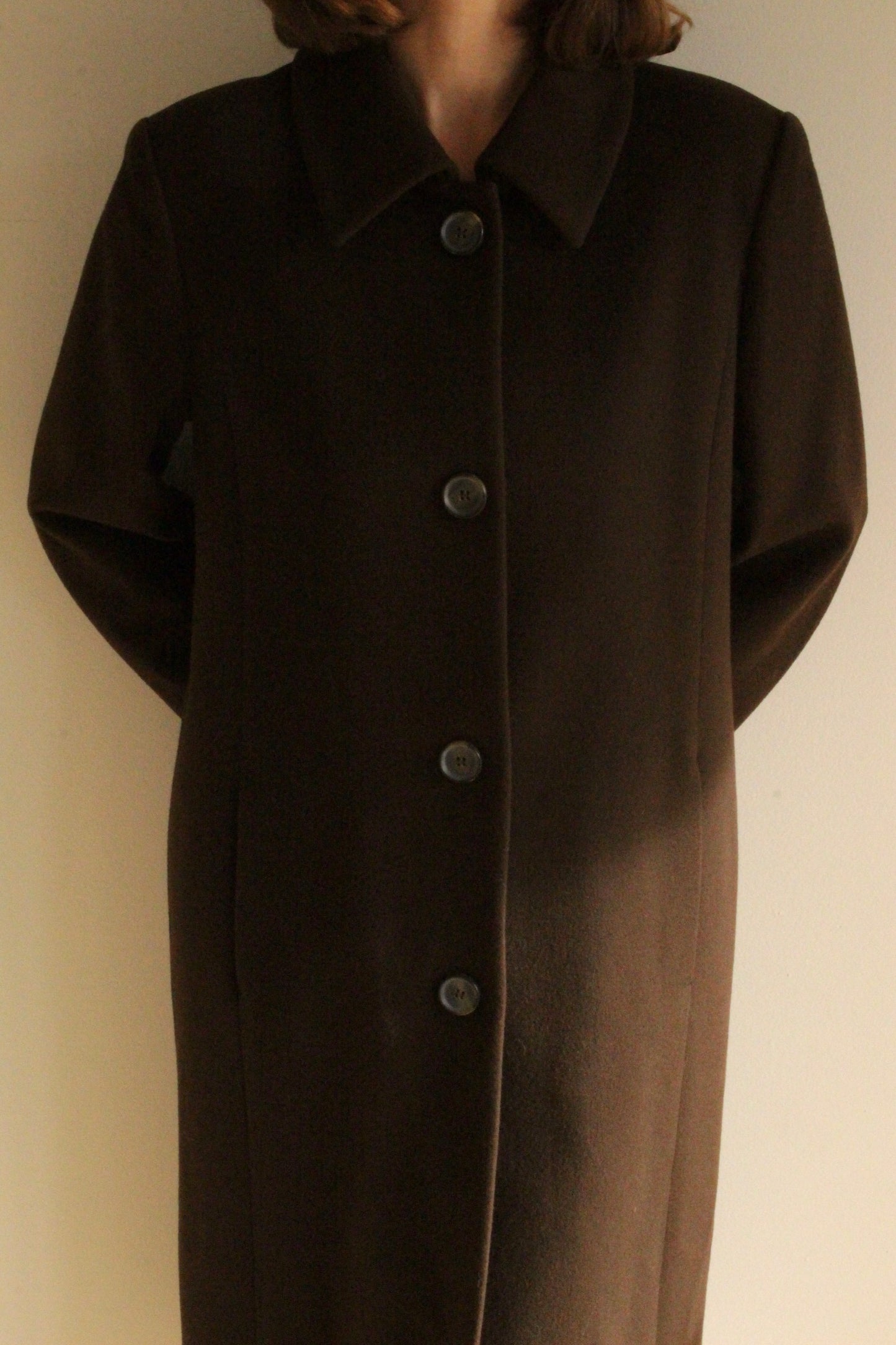 Stunning Escada Cocoa Wool & Cashmere Coat
