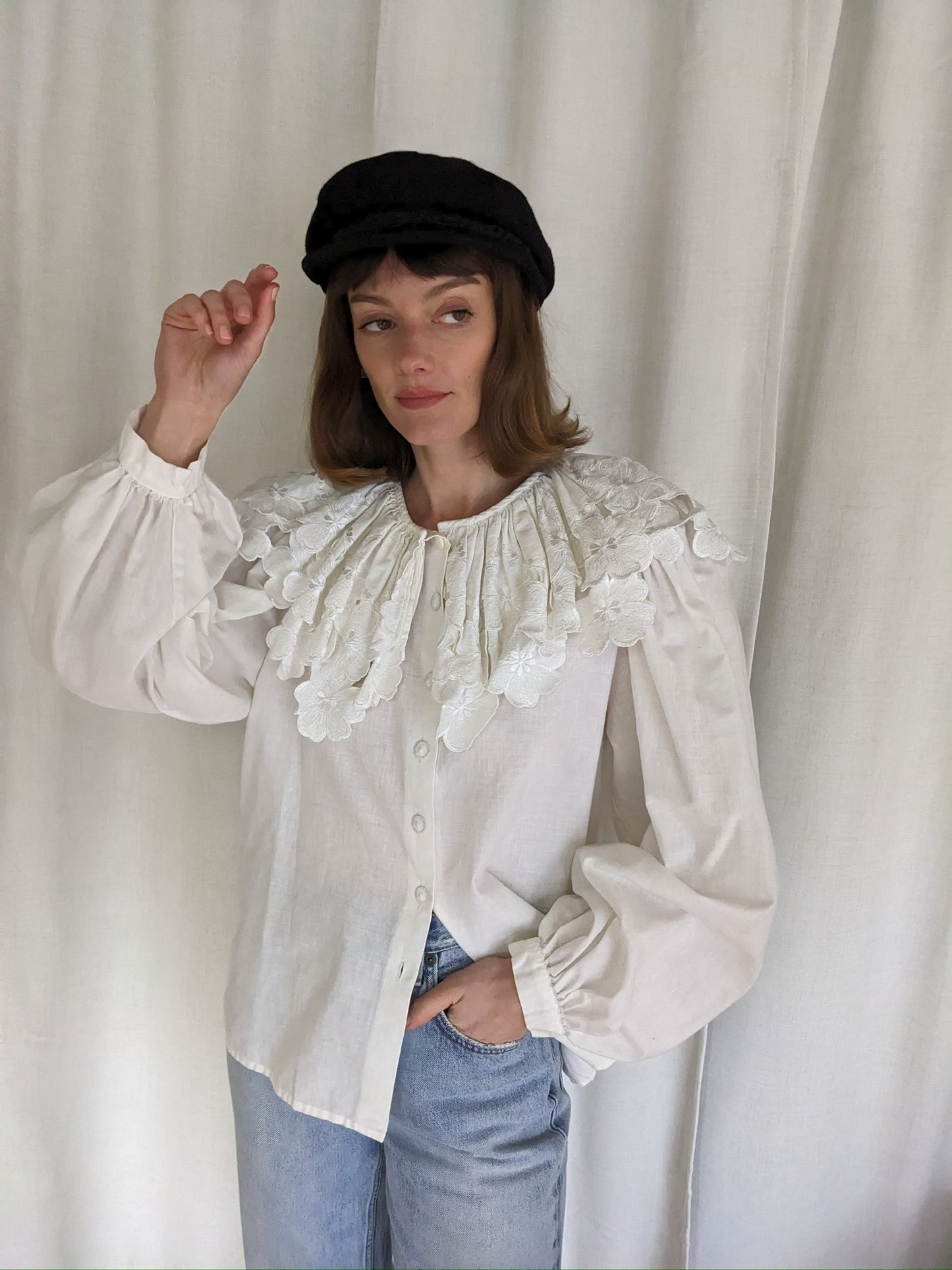 Vintage Greek Wool Fisherman's Cap