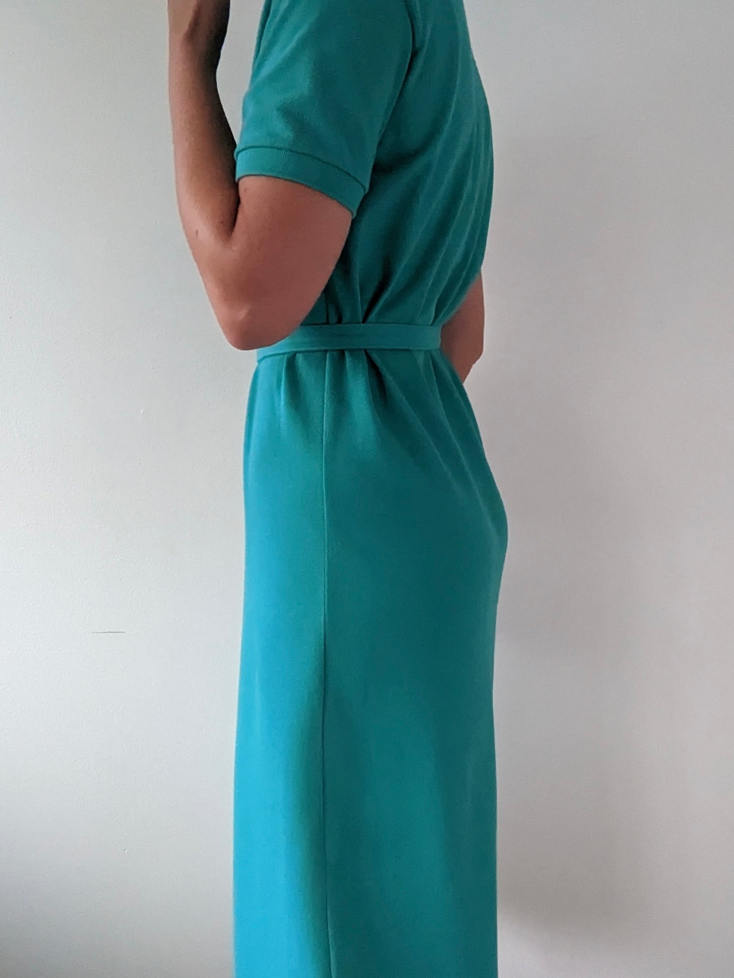 Vintage Belted Cotton Polo Dress