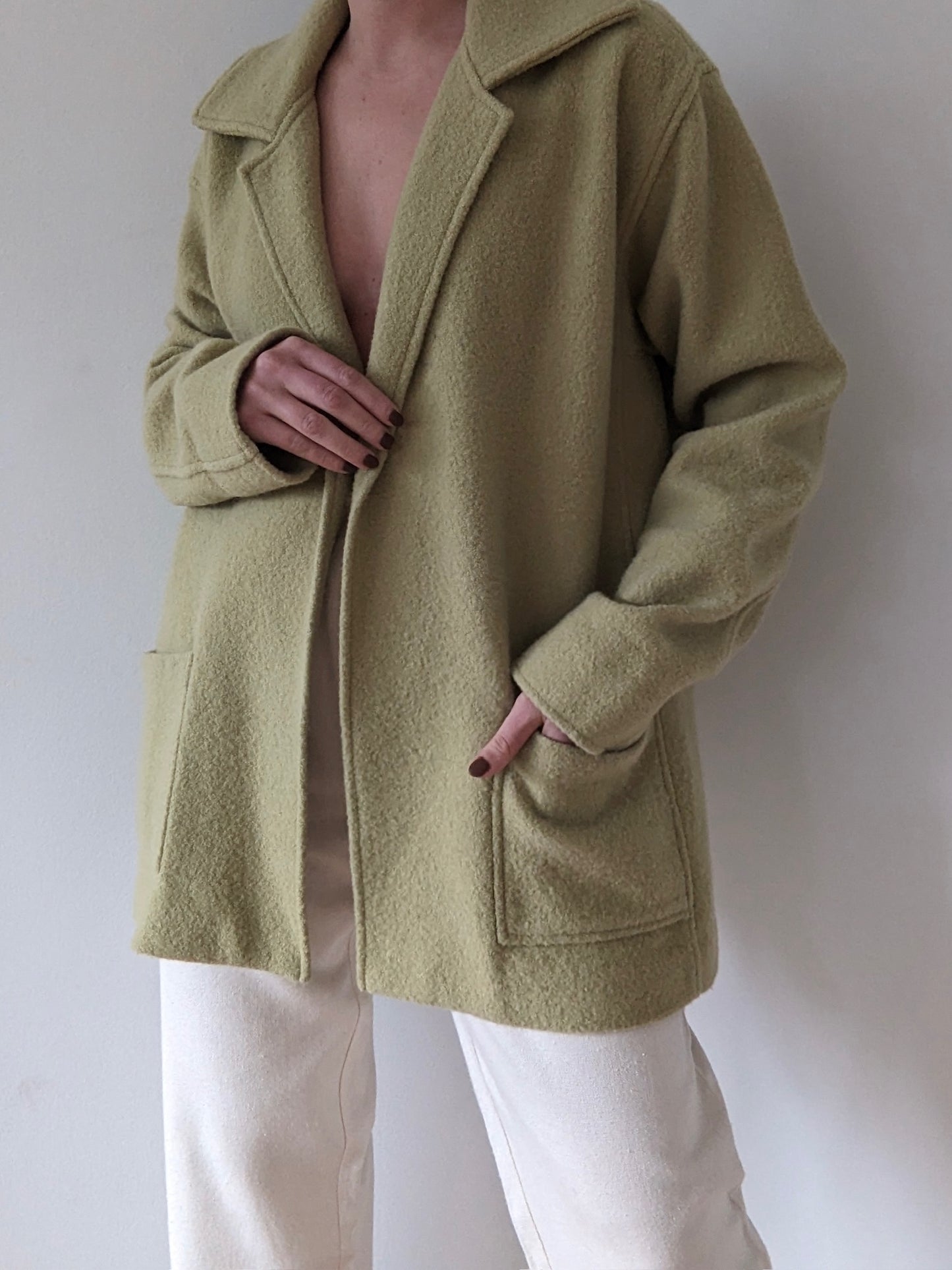 Vintage Avocado Wool Jacket