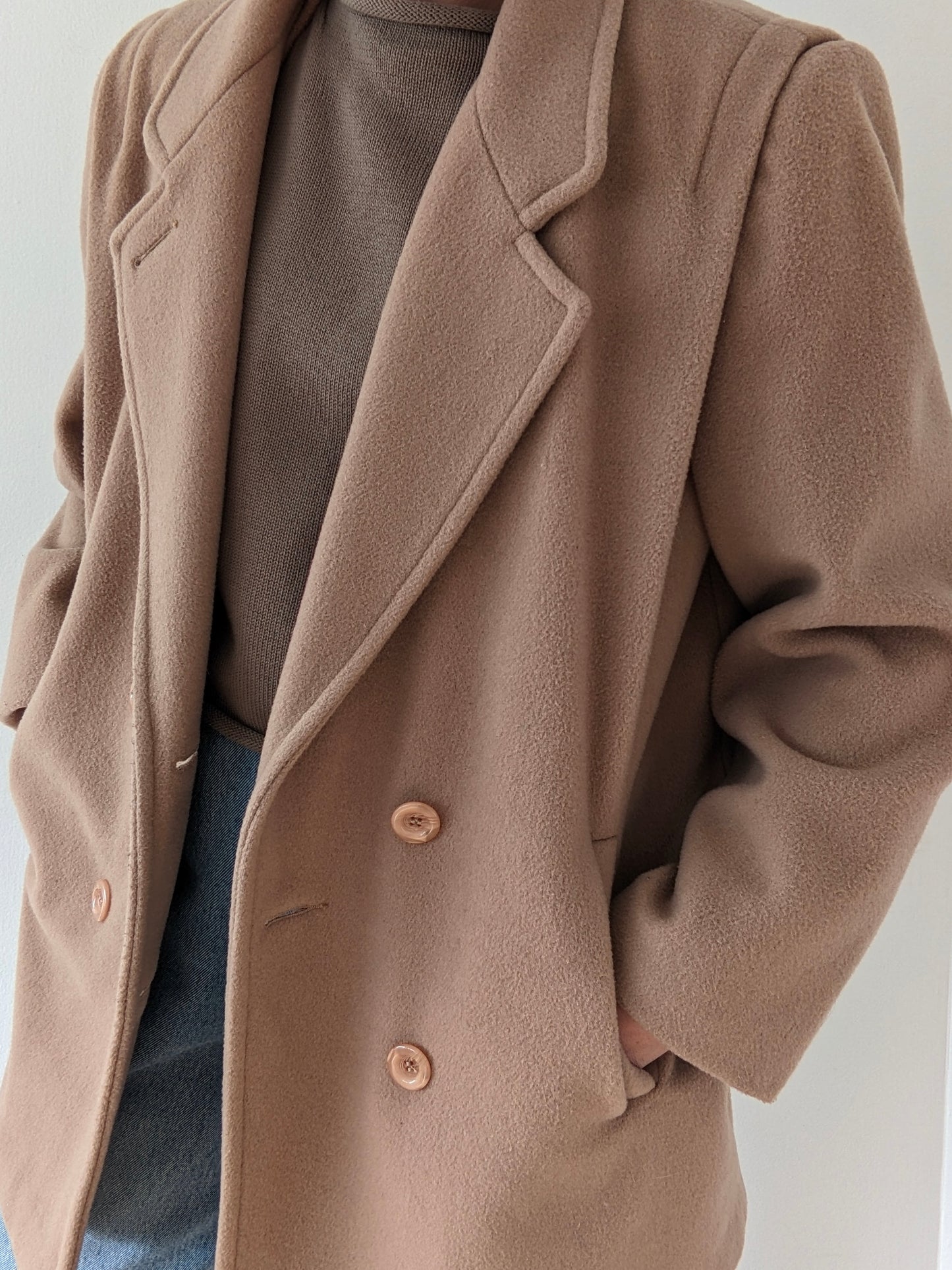 Vintage Butterscotch Wool Coat