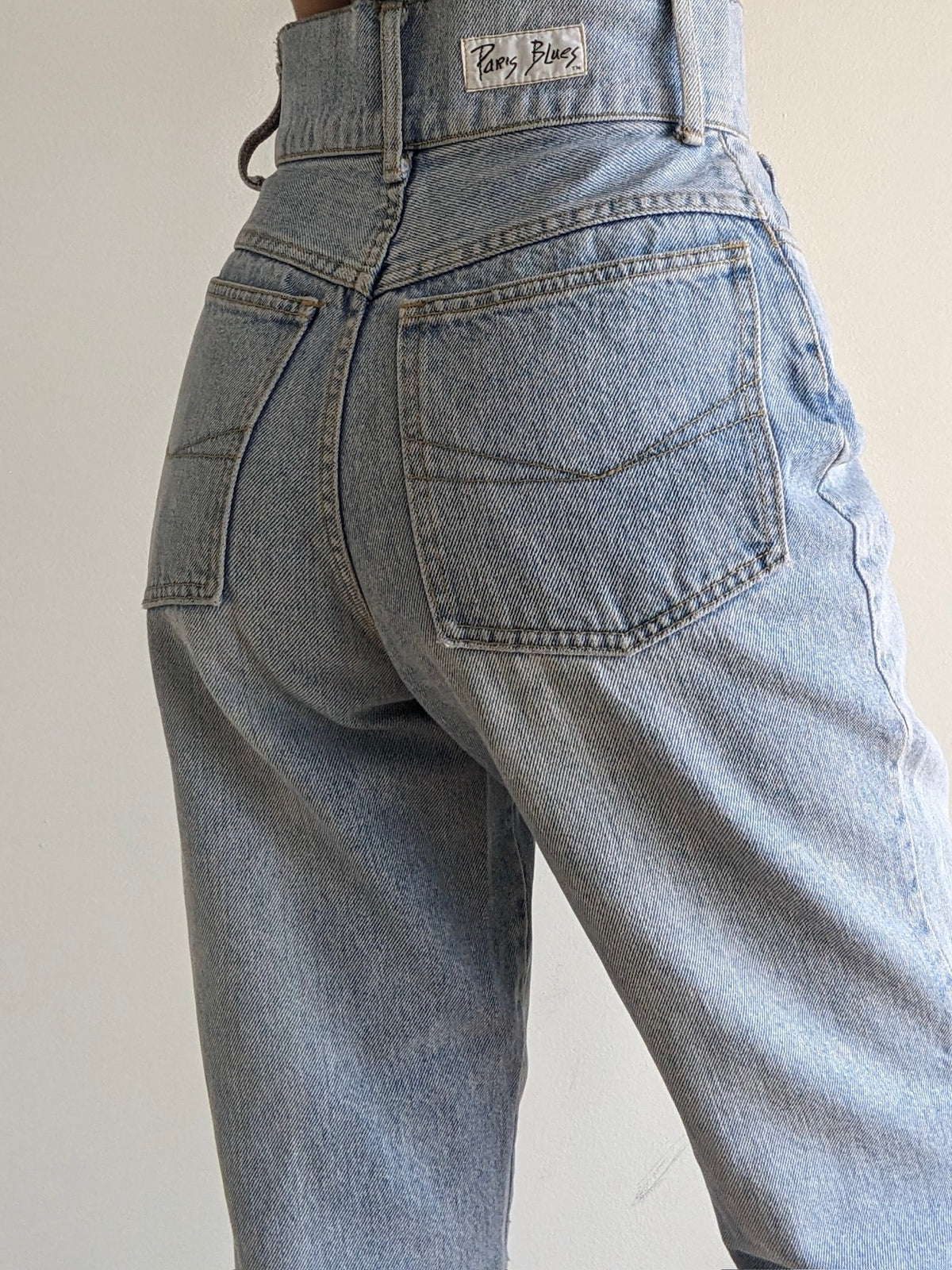 Vintage High-Rise Faded Blue Denim