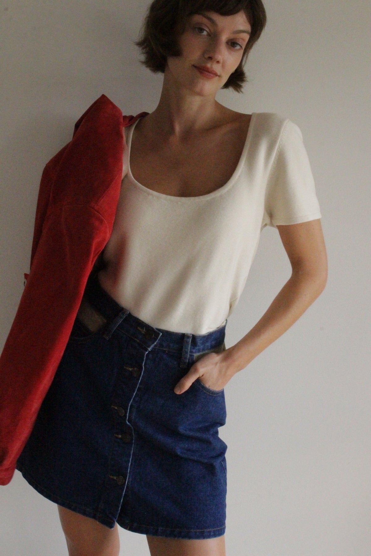 Vintage Cardinal Suede Jacket