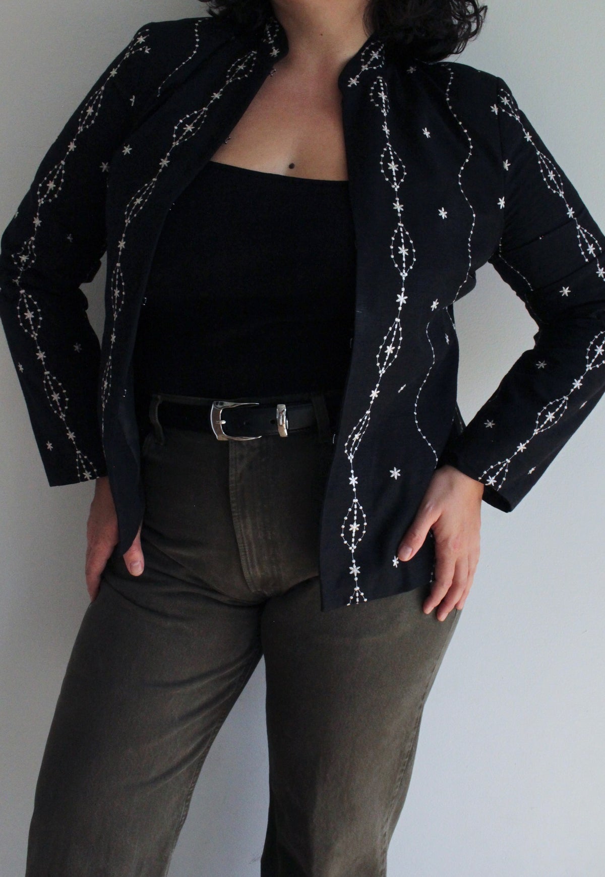 Gorgeous Vintage Embroidered Silk Jacket