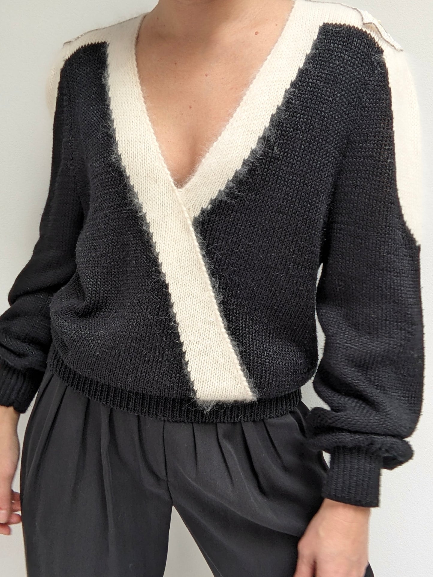 Lovely Vintage Embellished Angora Knit