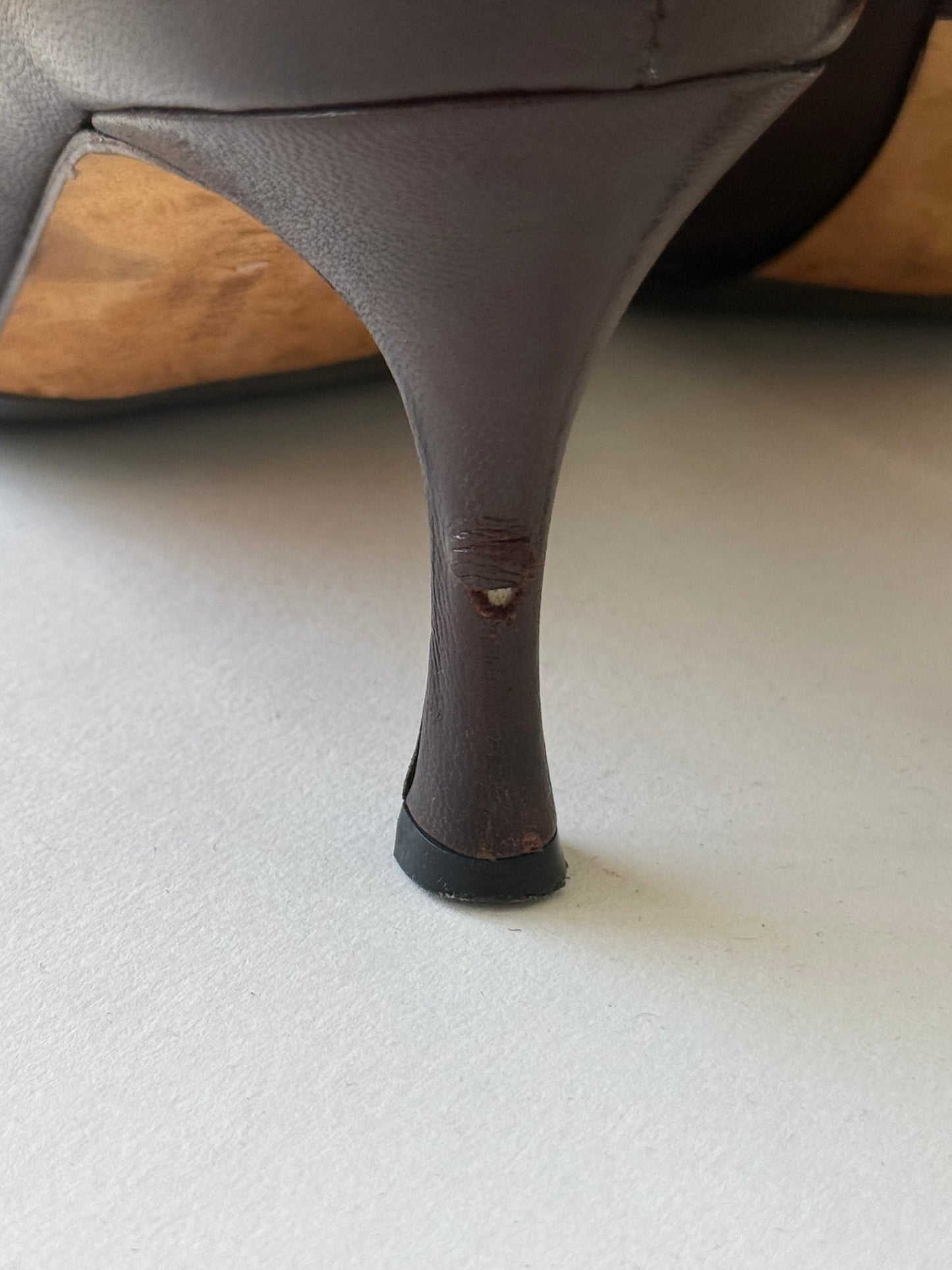 Vintage Manolo Blahnik Cocoa Leather Ankle Boots