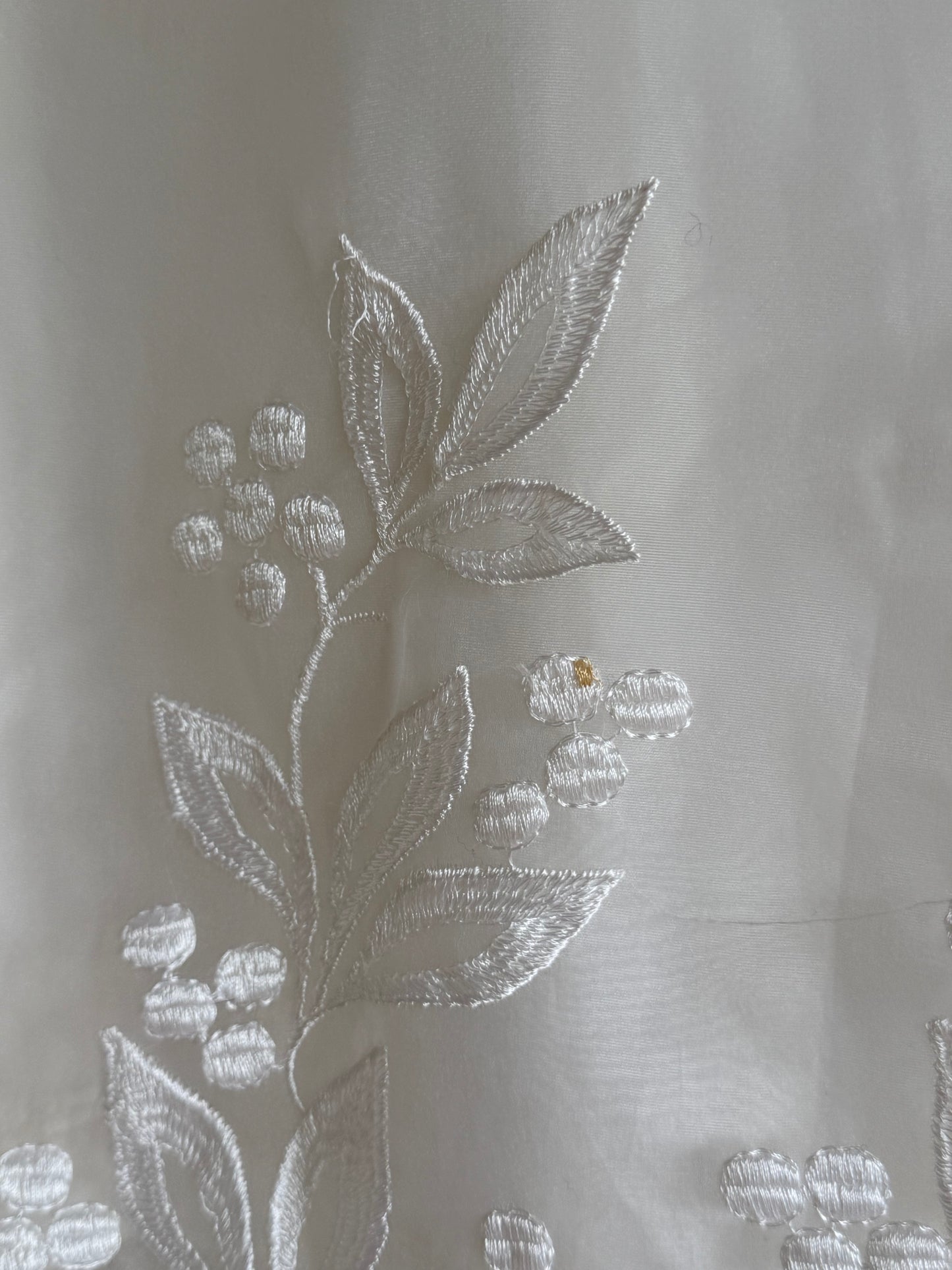 Incredible Vintage Embroidered Organza Dress