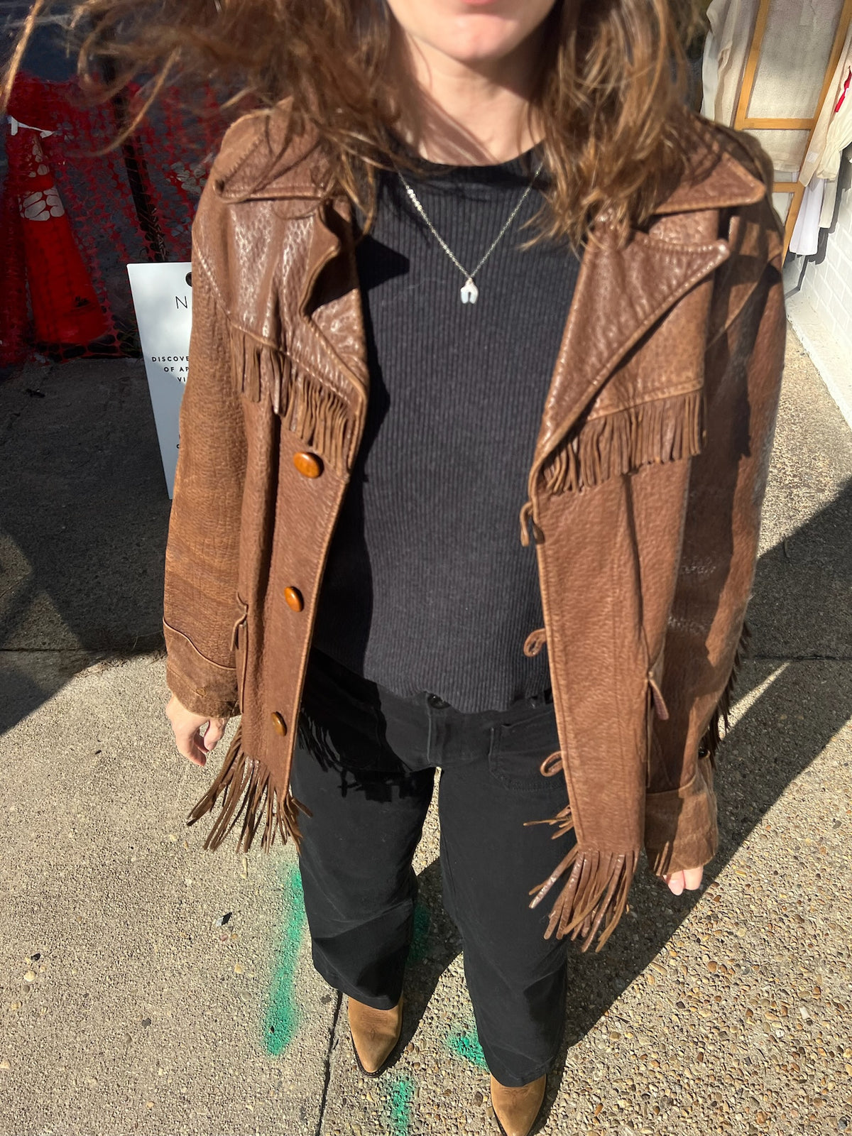 Rare Vintage Trego's Westwear Fringe Leather Jacket
