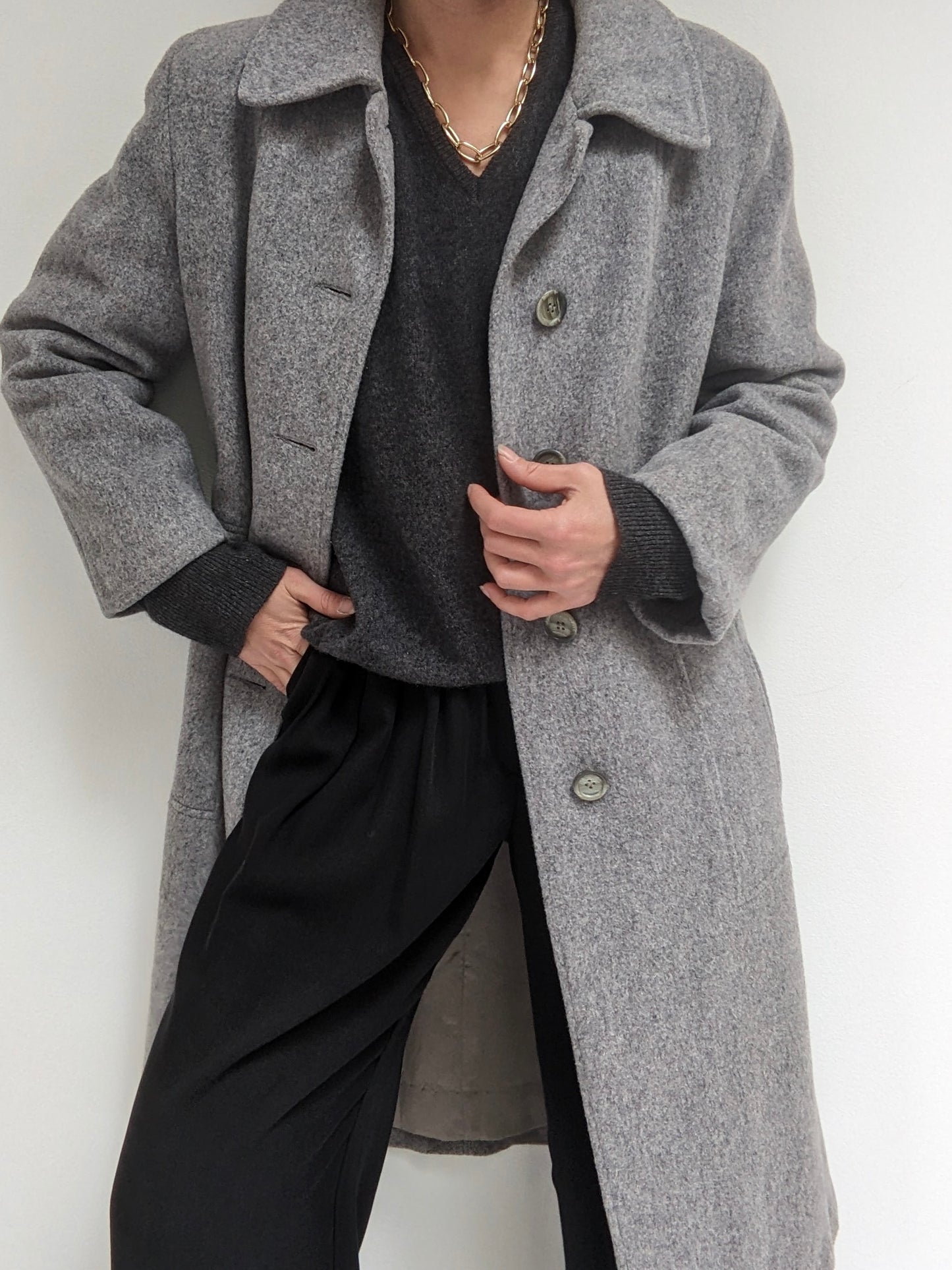 Lovely Vintage Ash Wool Coat