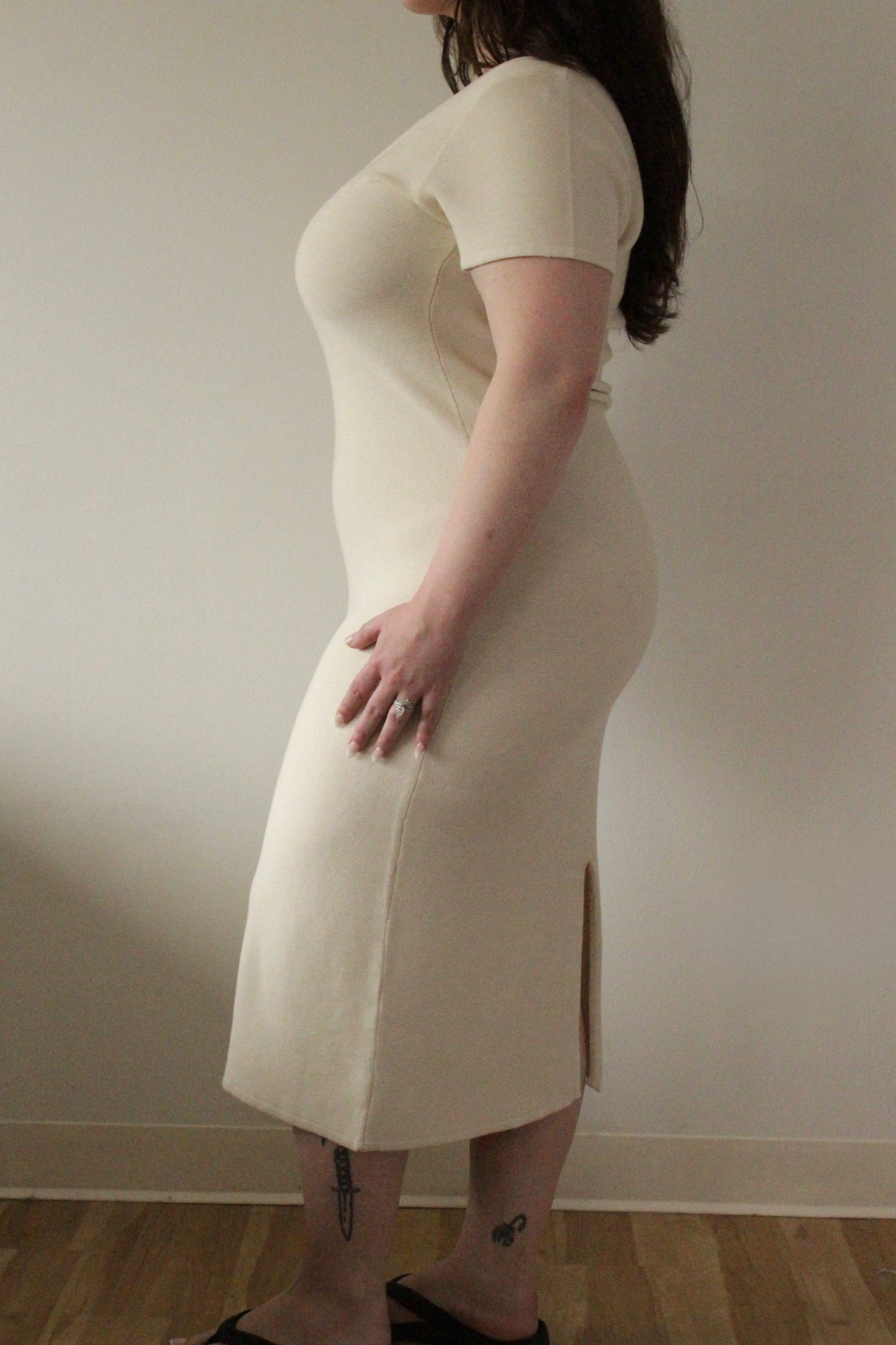 Lu Cotton Seed Stitch Dress