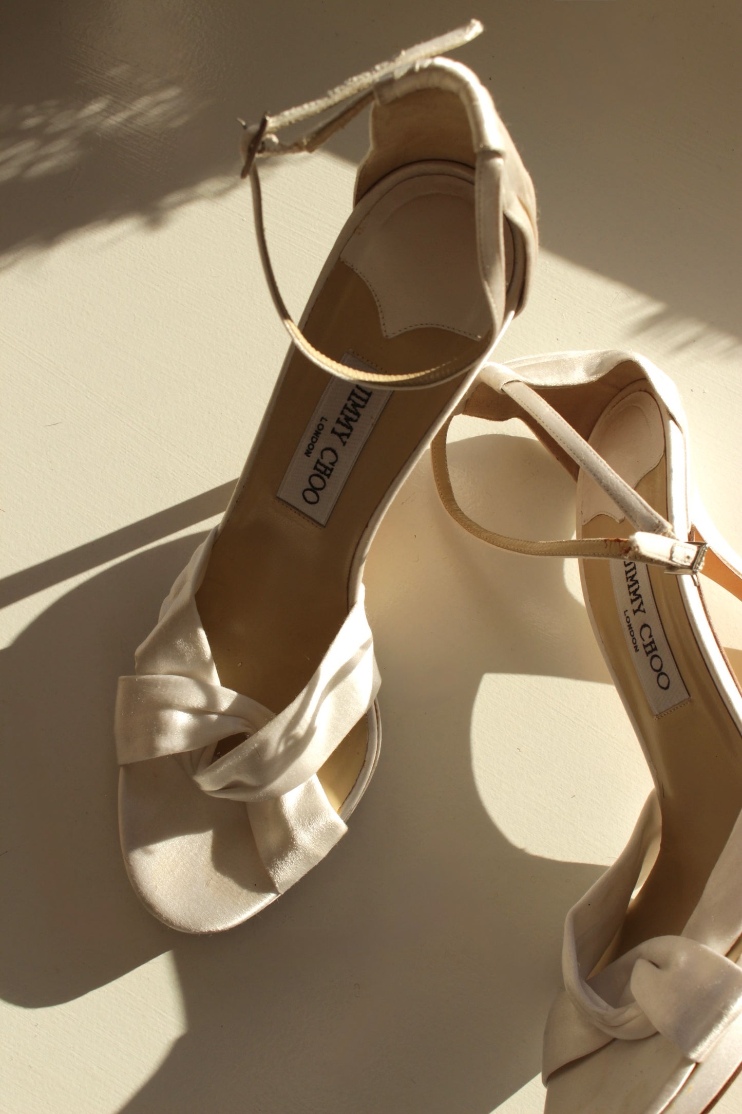 Jimmy Choo Pearl Satin Heels