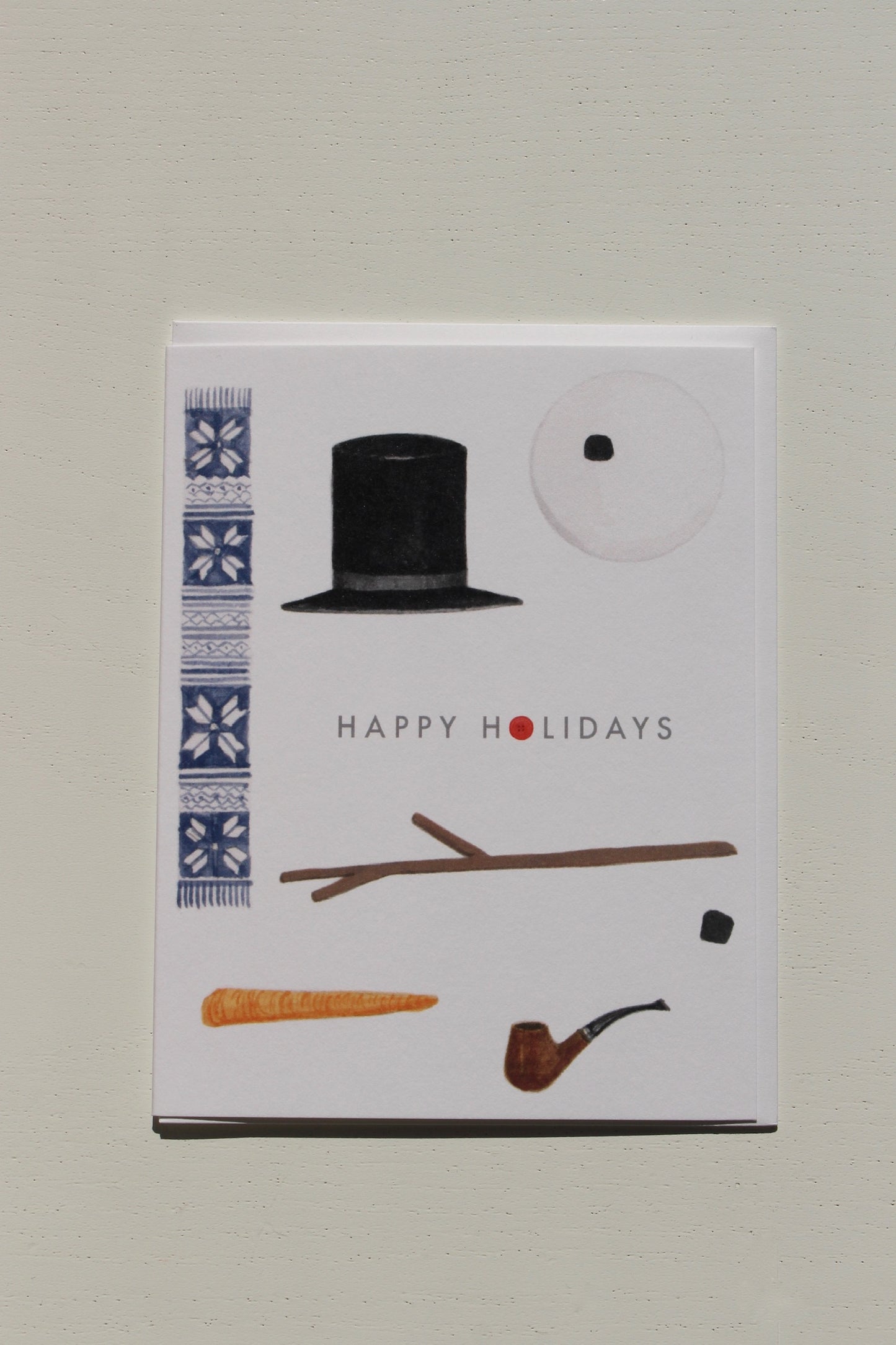 Deconstructed Snowman Card