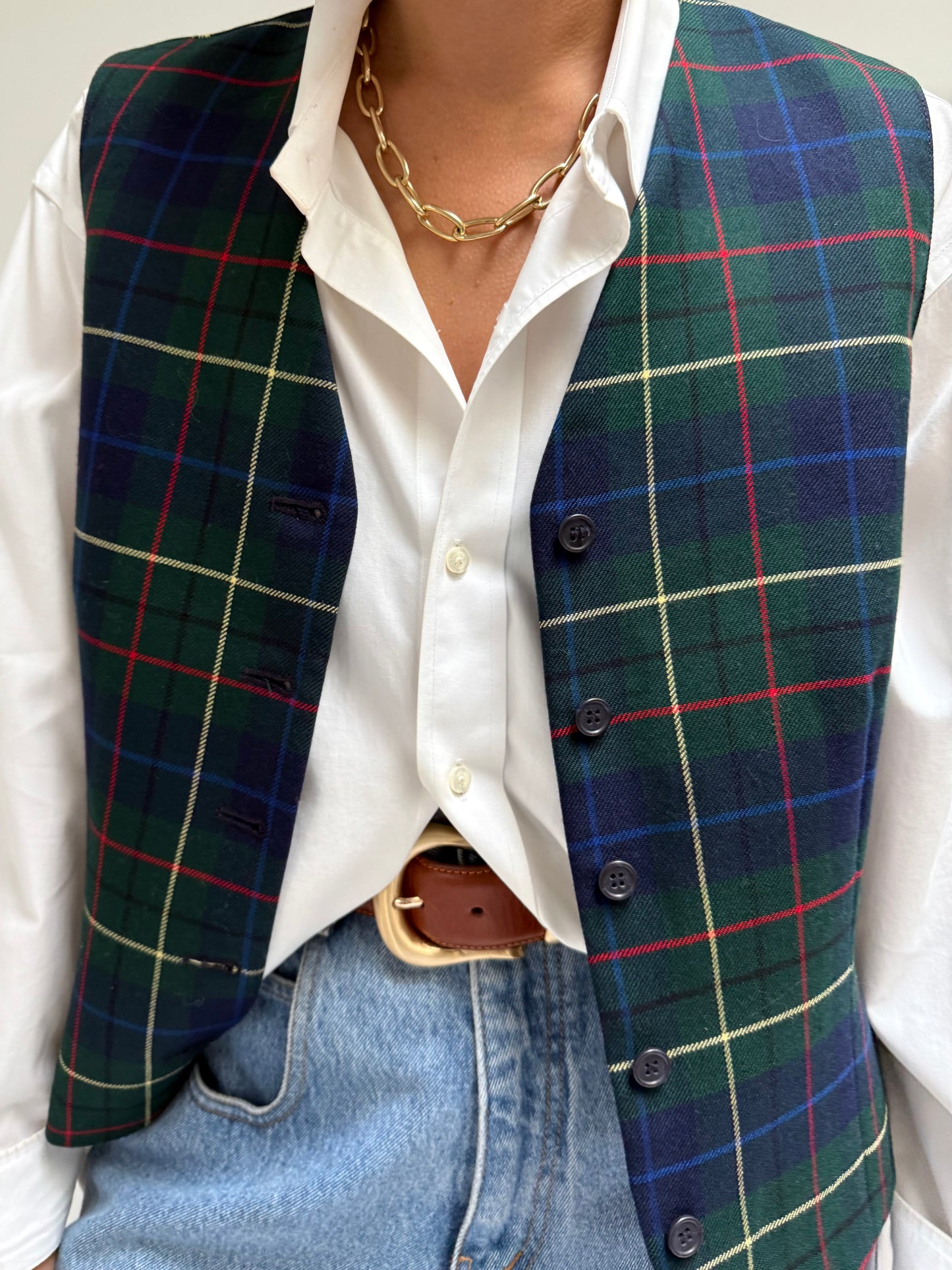 Vintage Pendleton Tartan Wool Vest