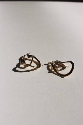 Vintage 14K Double Hoop Earrings
