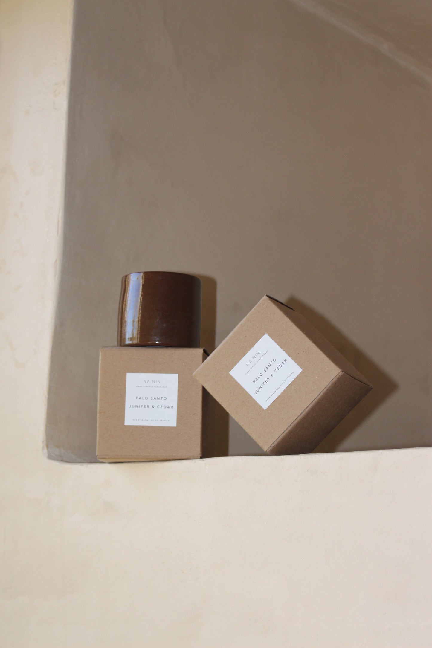 Palo Santo, Juniper, & Cedarwood Soy Candle / Espresso Ceramic