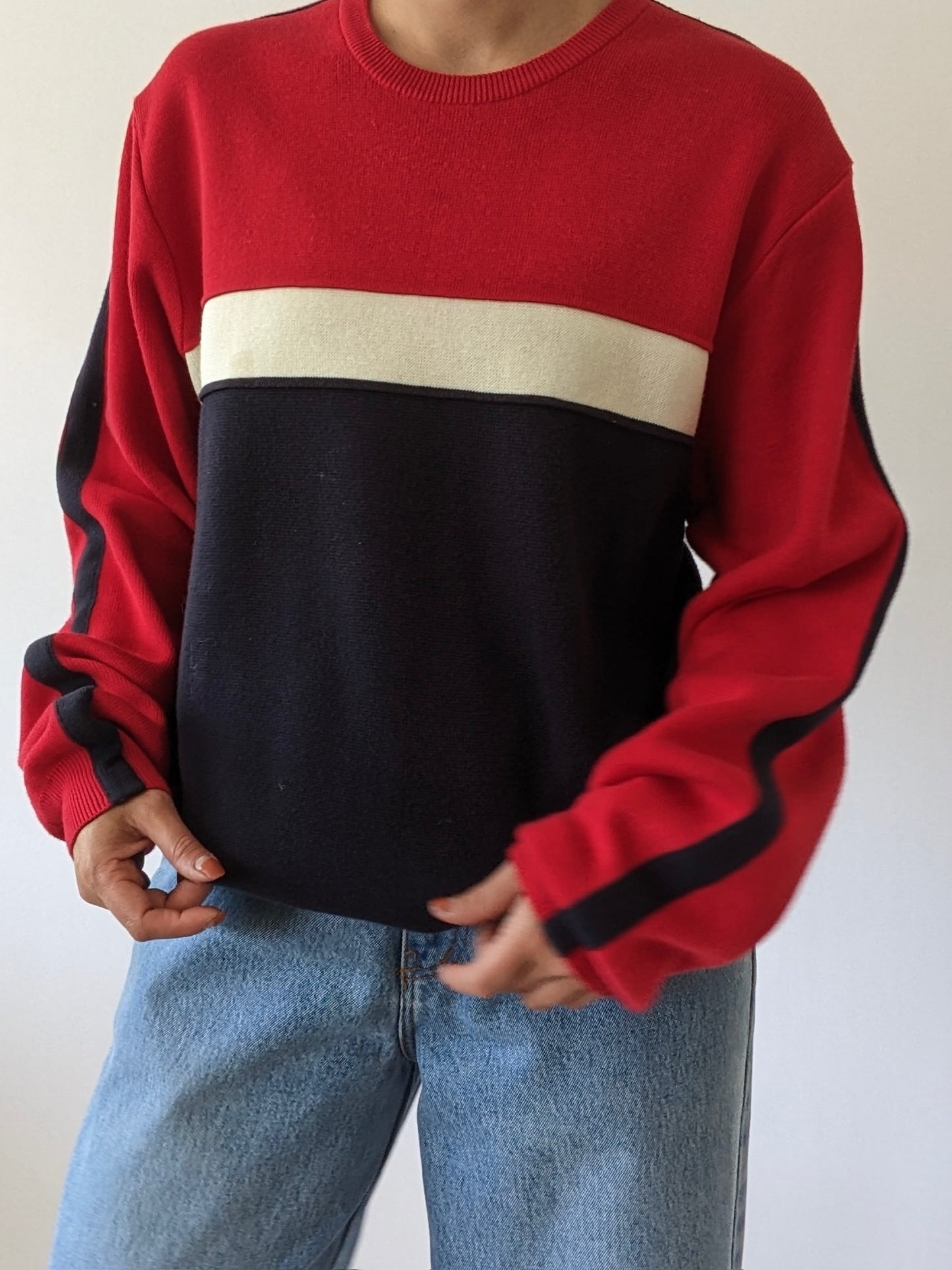 Classic 90s Bold Striped Sweater