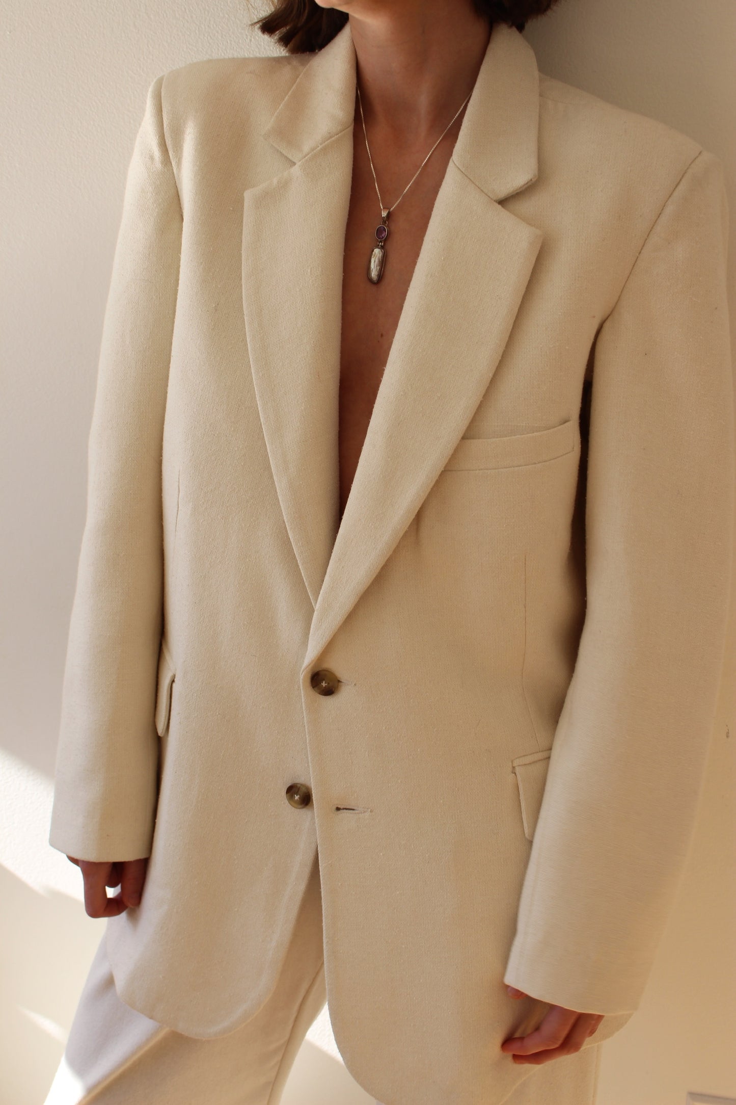 Gorgeous Vintage Baroque Pearl & Amethyst Sterling Silver Pendant