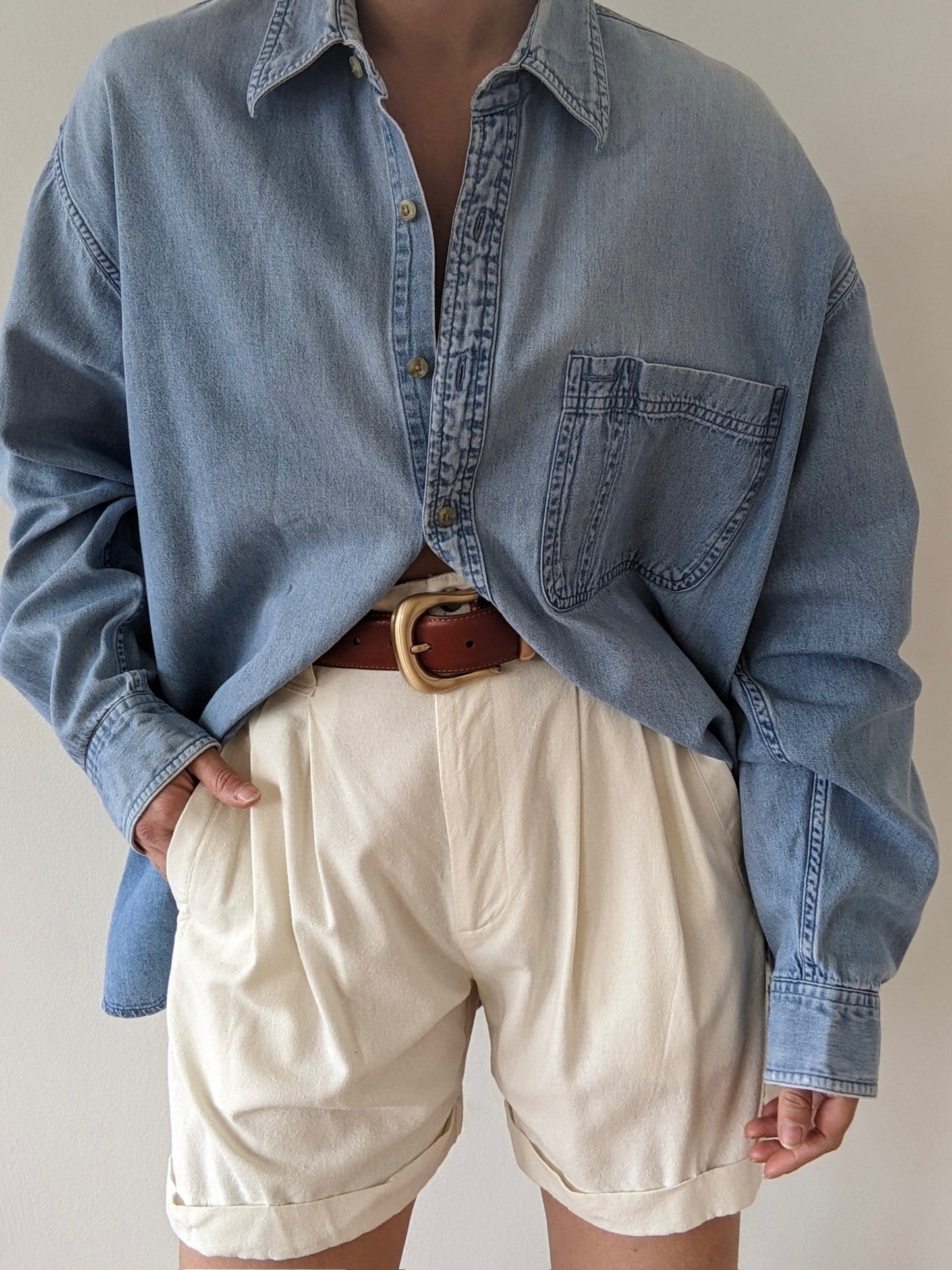 Vintage Faded Denim Shirt