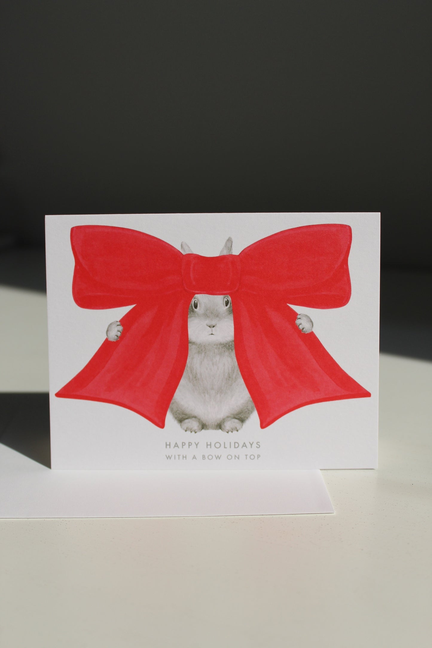Happy Holidays Bow Card