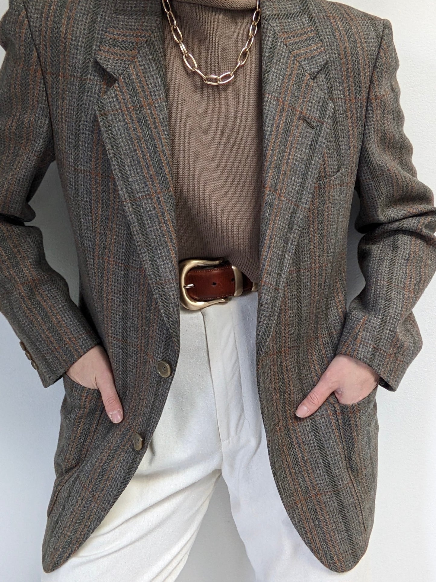 Beautiful Vintage Louis Féraud Woven Wool Blazer