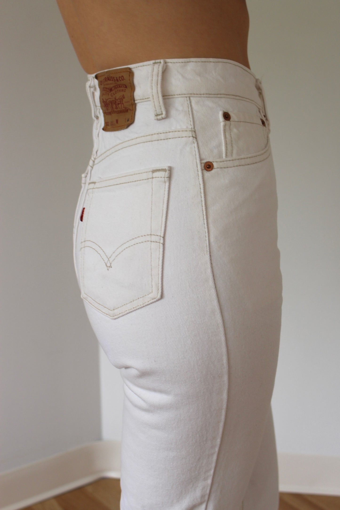 Vintage Levi's 512 White Denim
