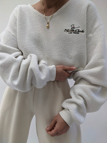 Vintage Embroidered Monte Carlo Pullover
