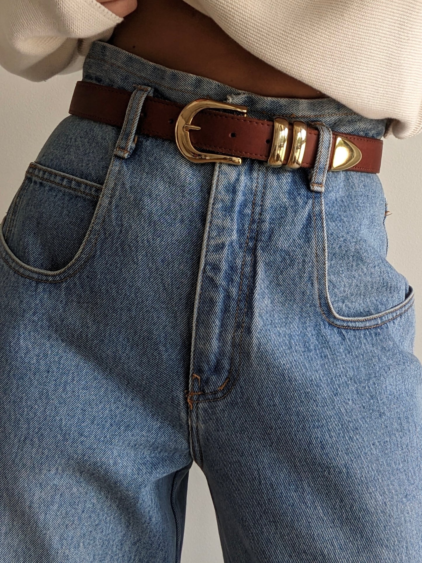 Classic Vintage Whiskey Leather Belt