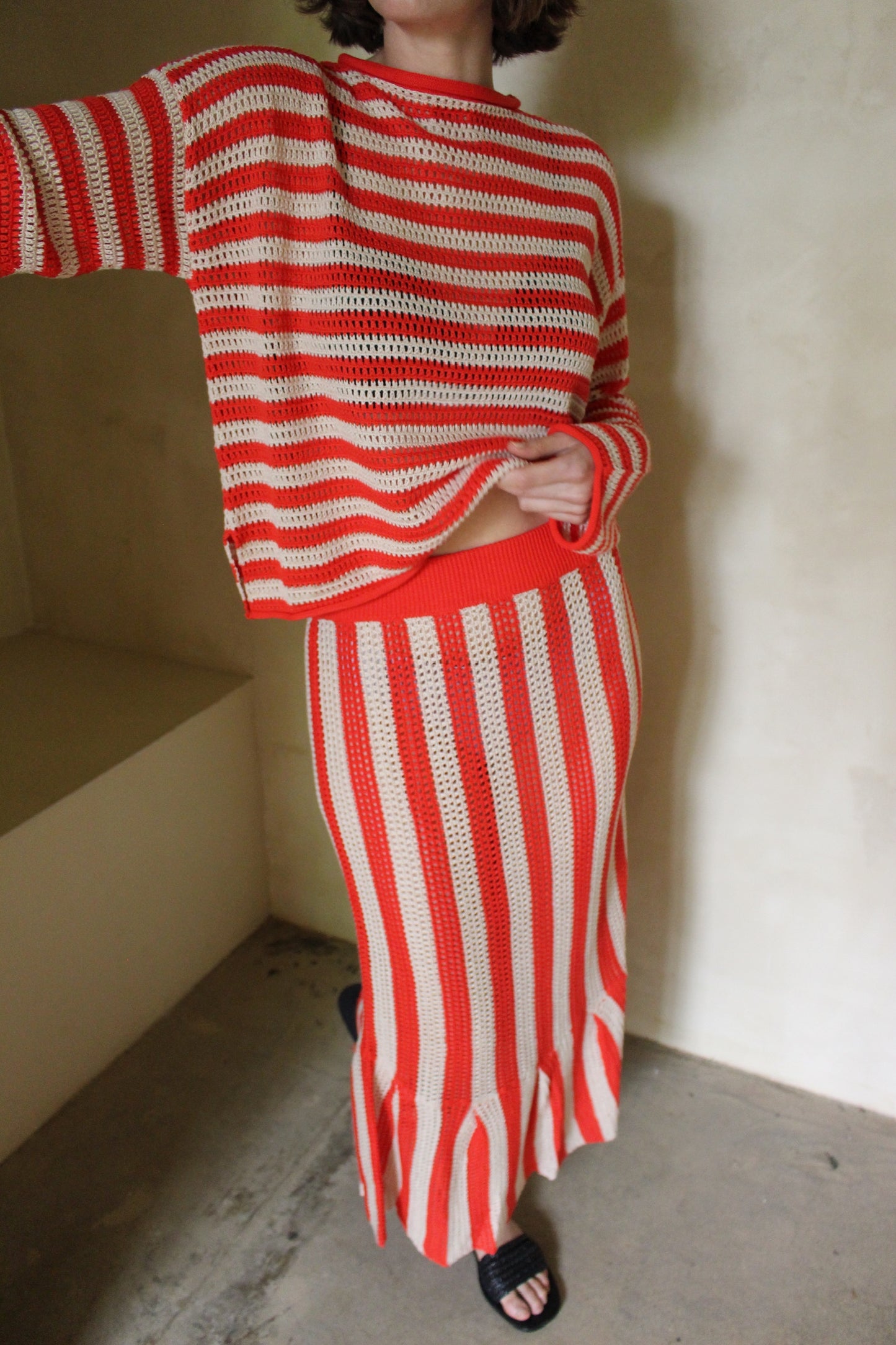 Frida Skirt Openwork Knit