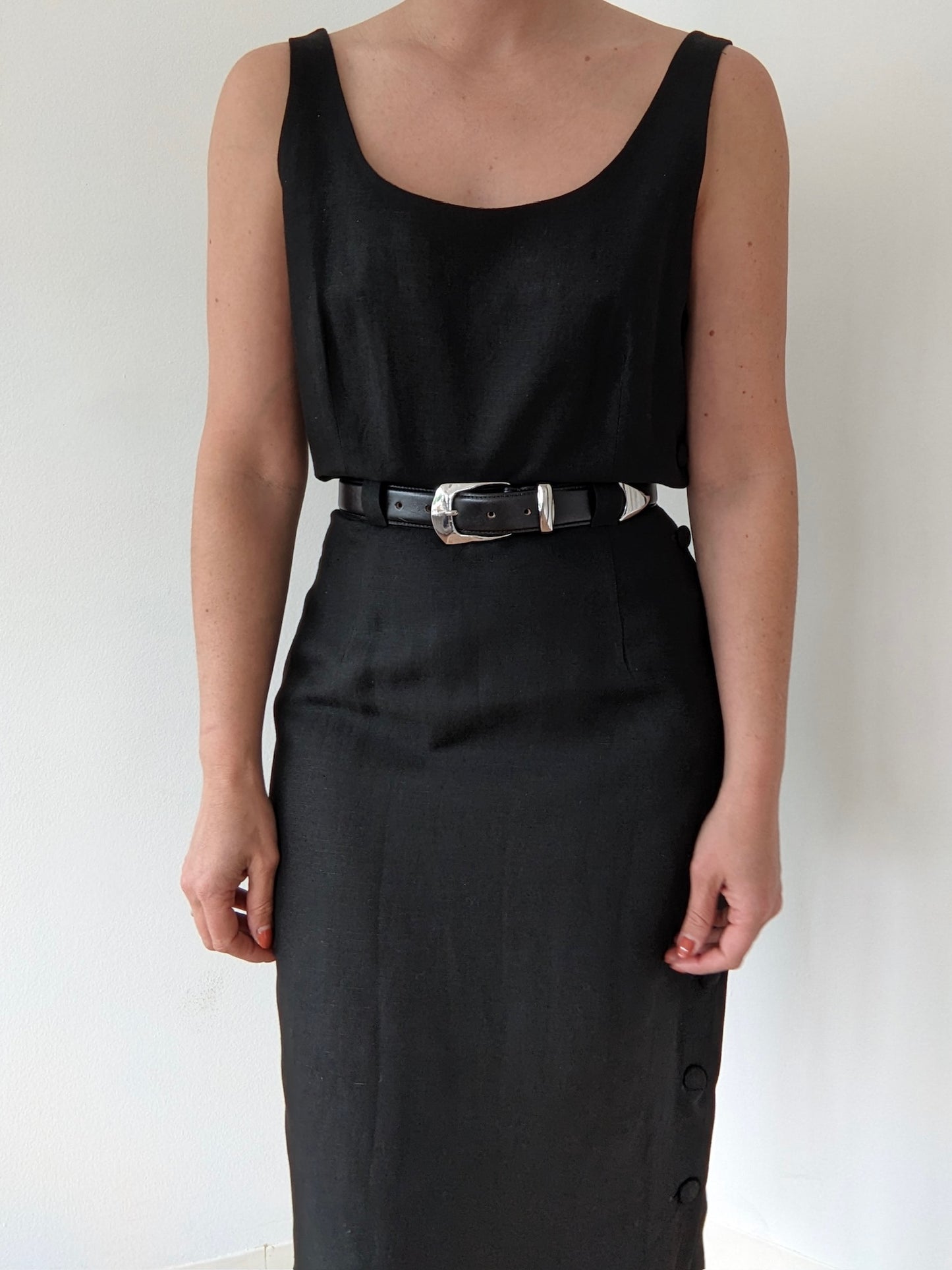 Beautiful Vintage Caviar Linen Dress