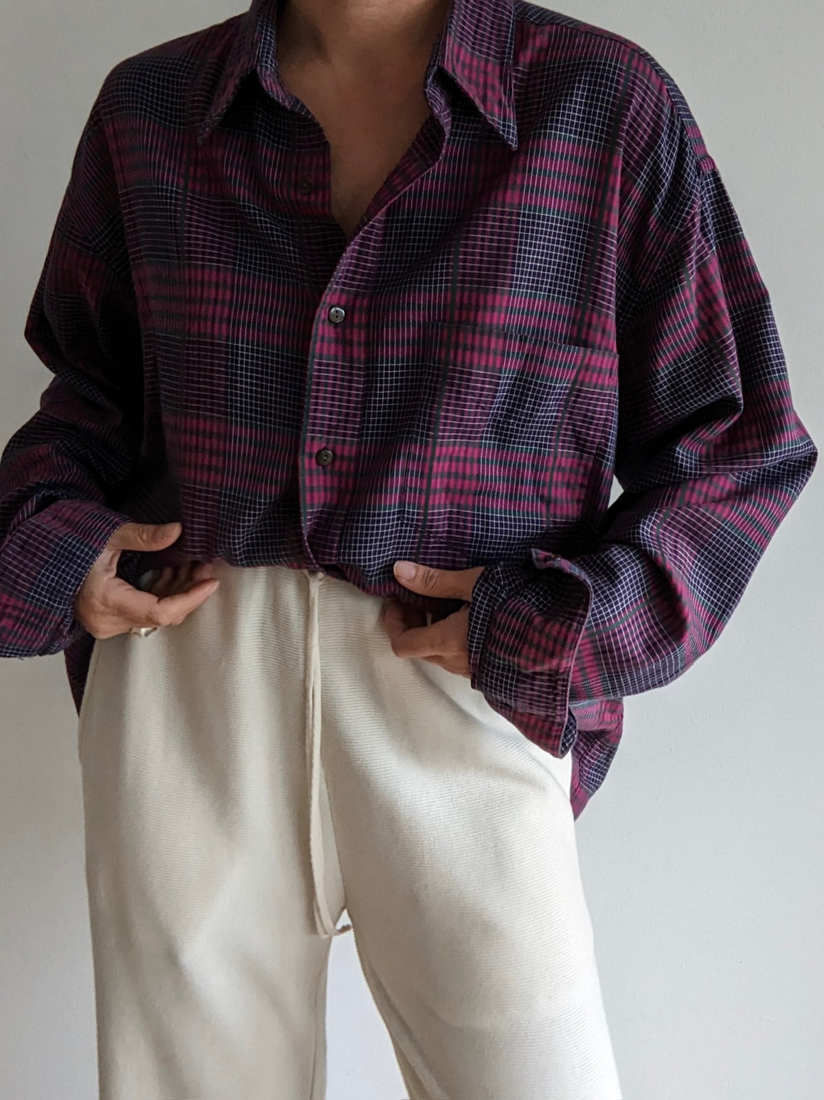 Vintage Givenchy Checkered Plaid Shirt