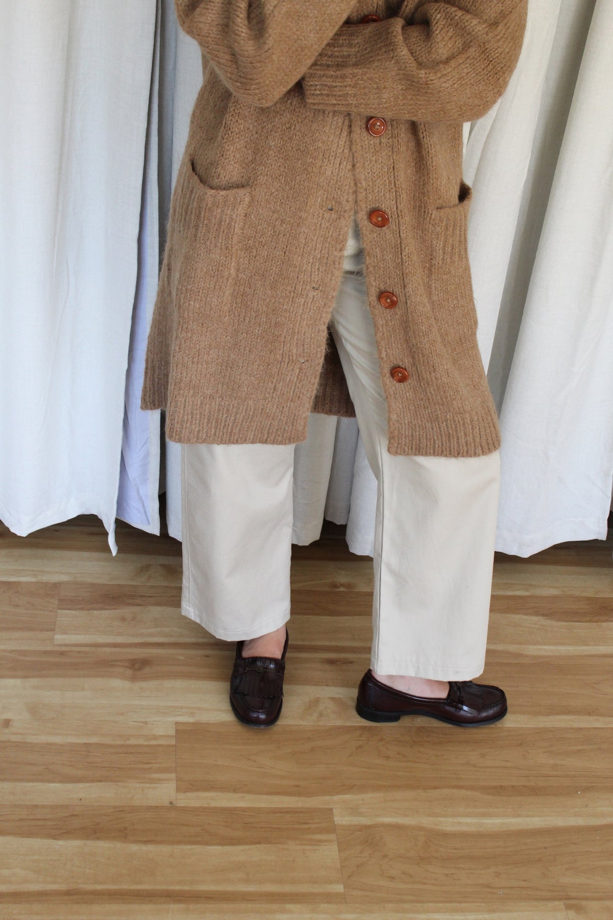 Vintage Bass Oxblood Kiltie Leather Loafers