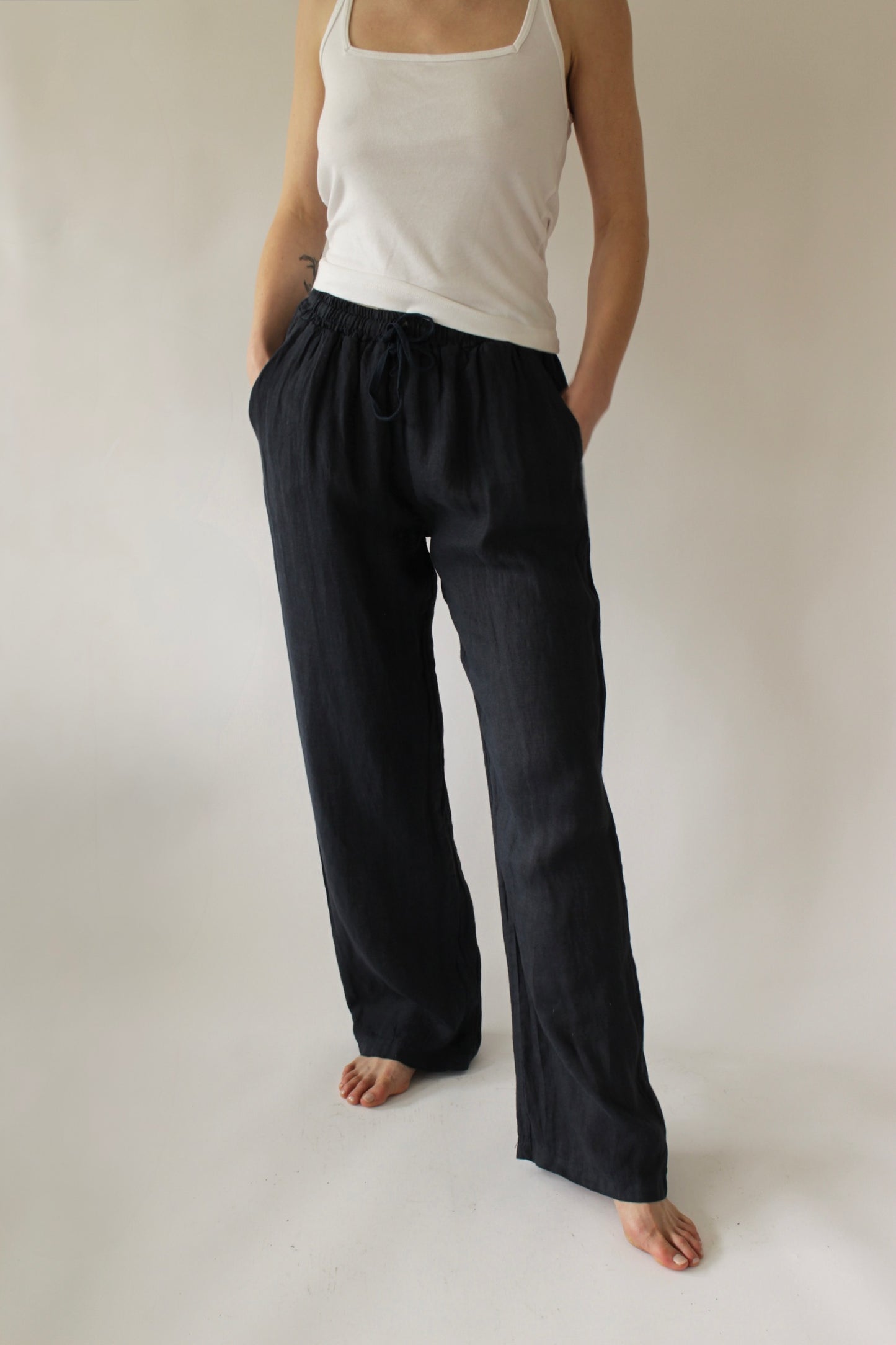 Straight Linen Trouser