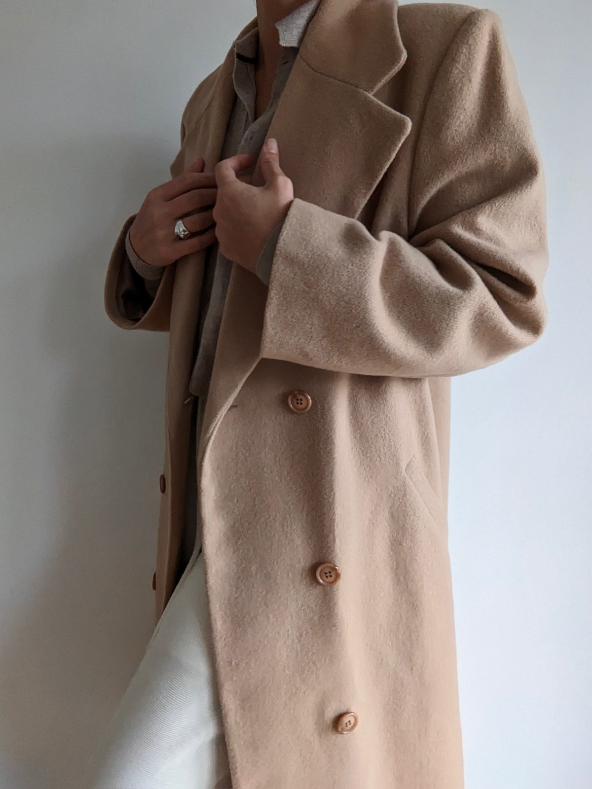 Vintage Butterscotch Wool & Cashmere Coat