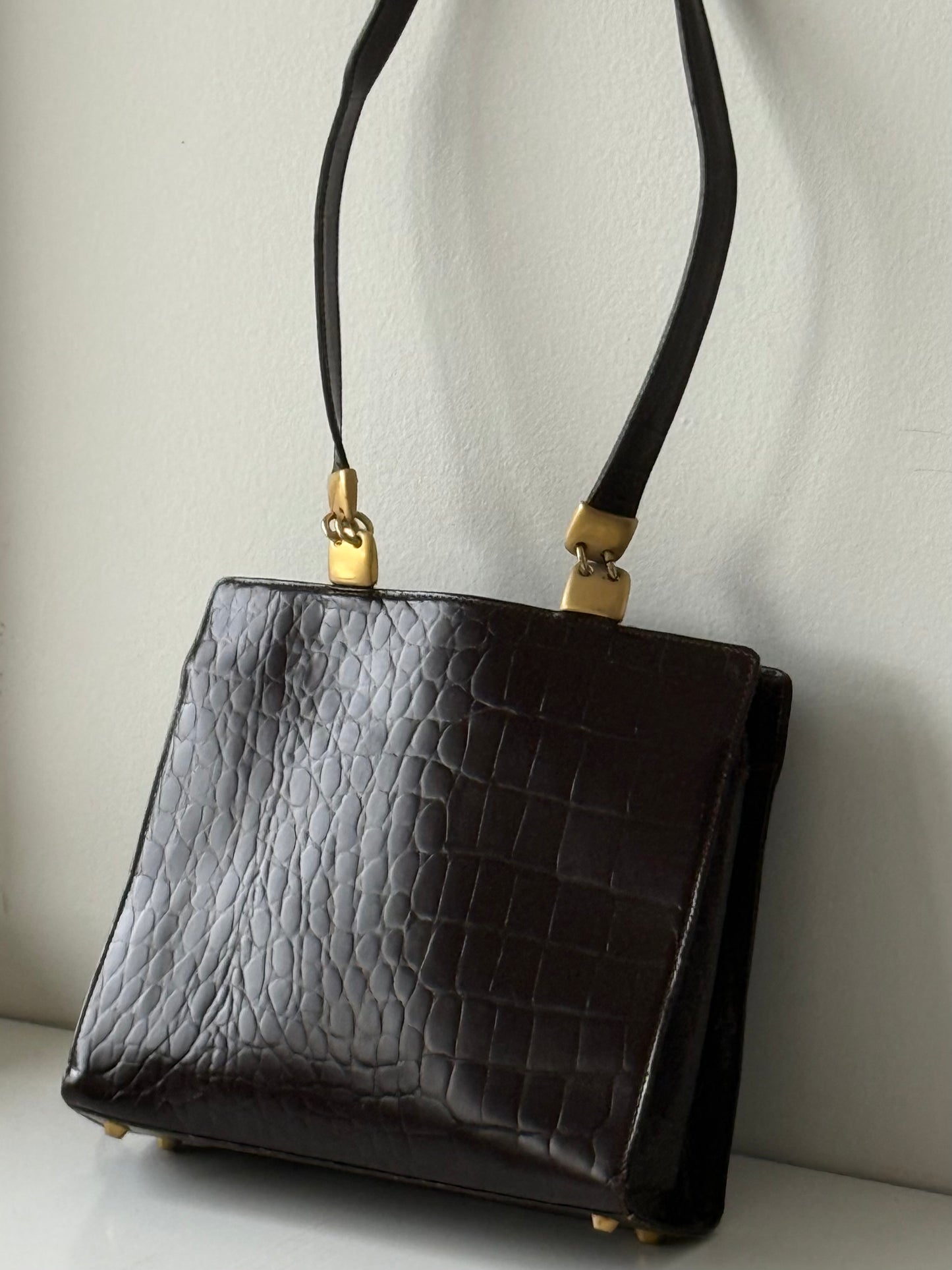 Vintage Paola Del Lungo Italian Leather Bag