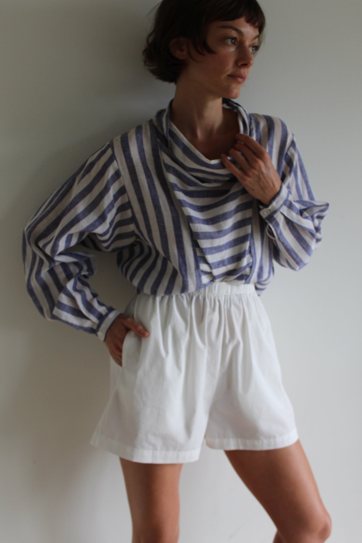 Favorite Vintage Striped Linen Blouse