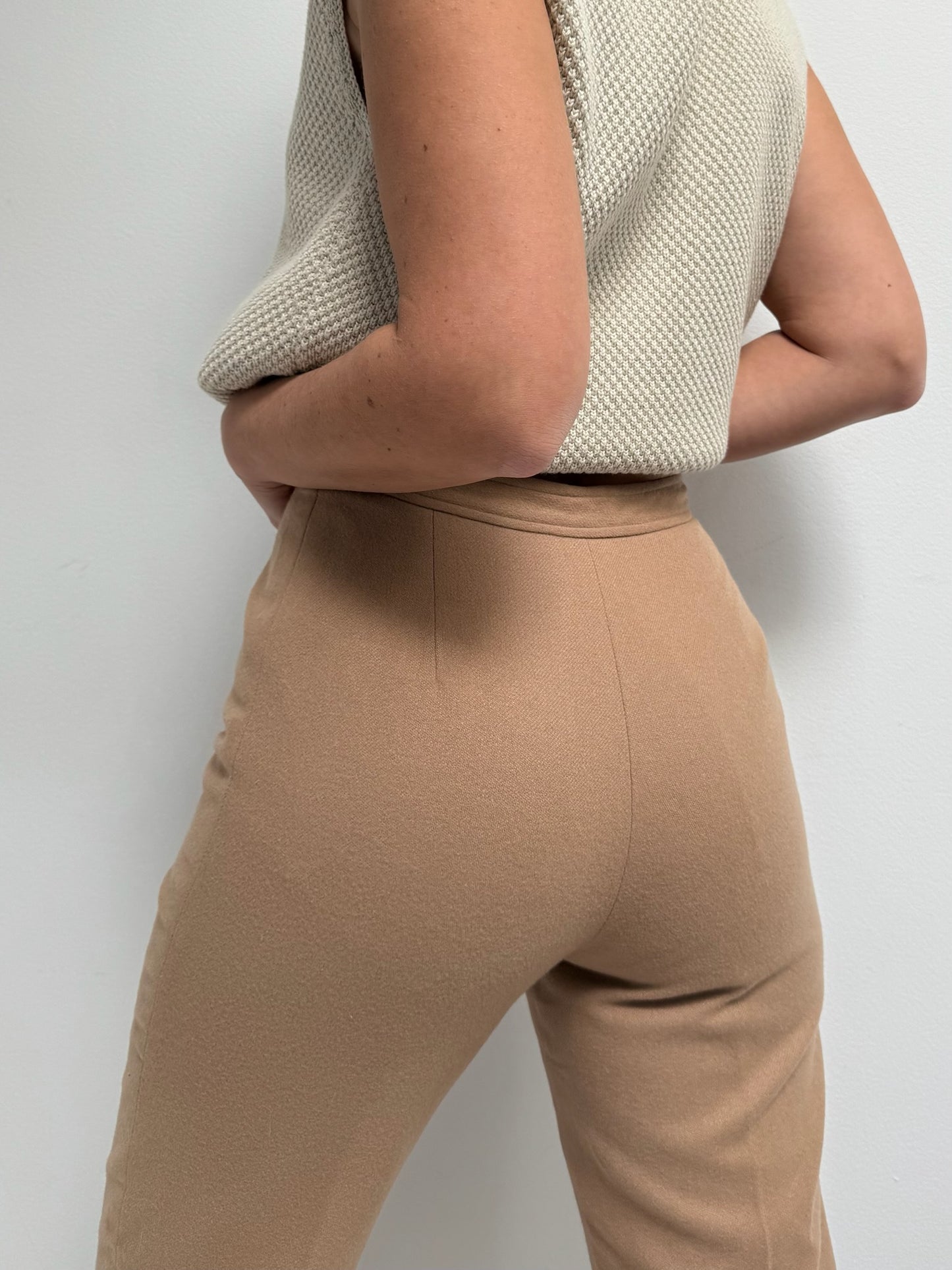 Vintage Butterscotch Wool Trousers