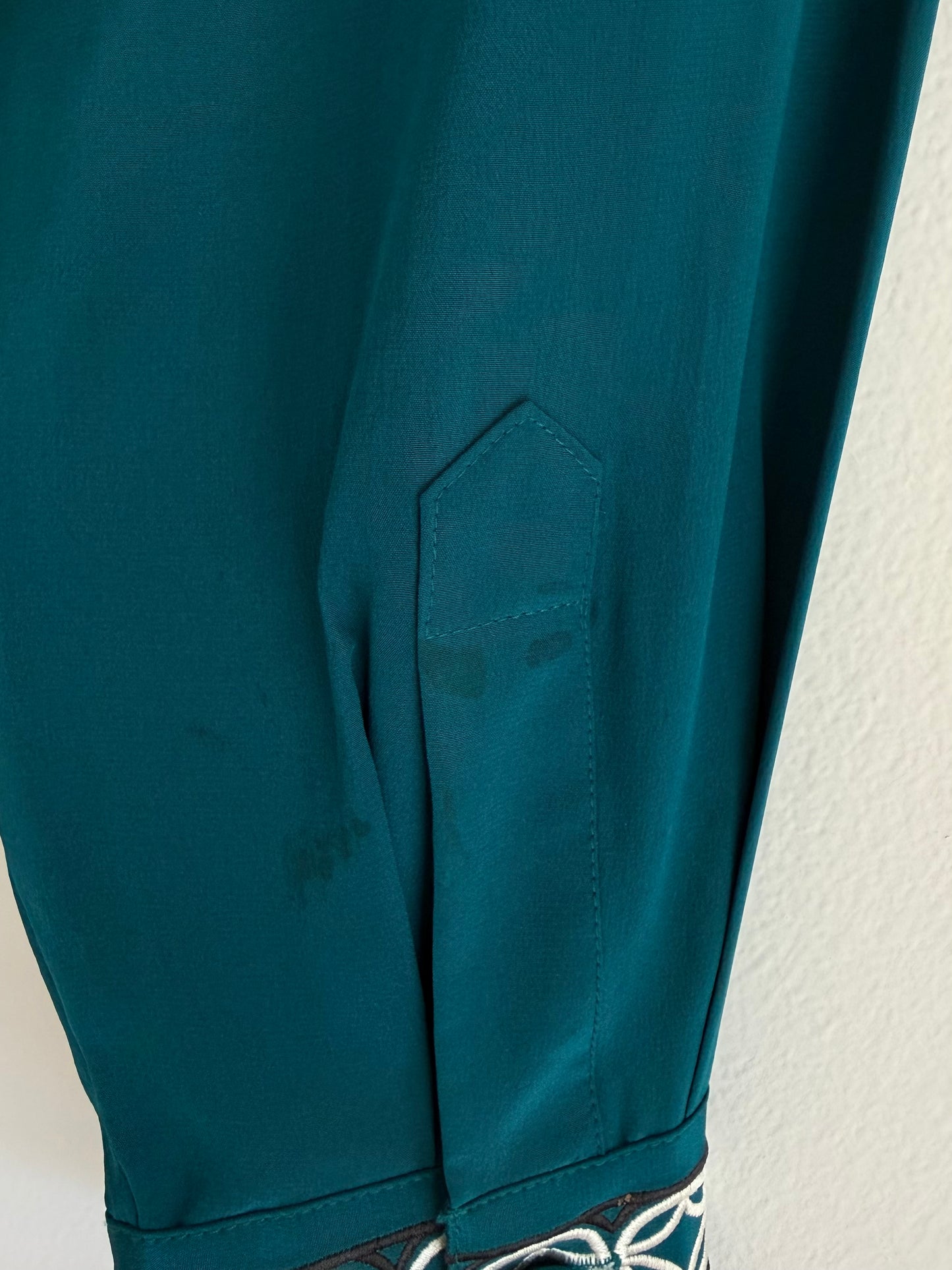 Vintage Diane Von Furstenberg Embroidered Silk Blouse