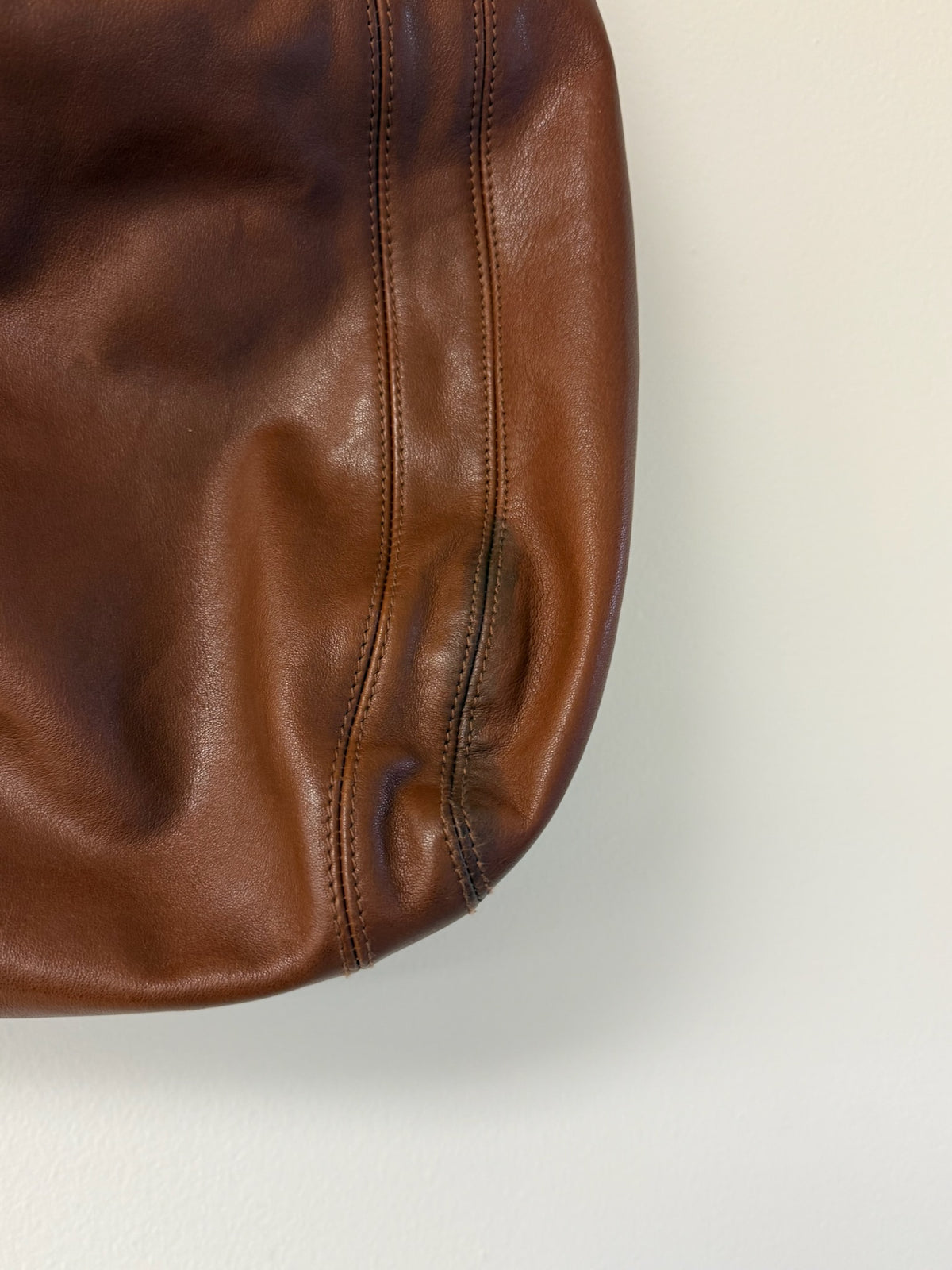 Vintage Large Cognac Leather Bag