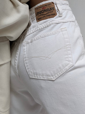 90s White Denim Shorts