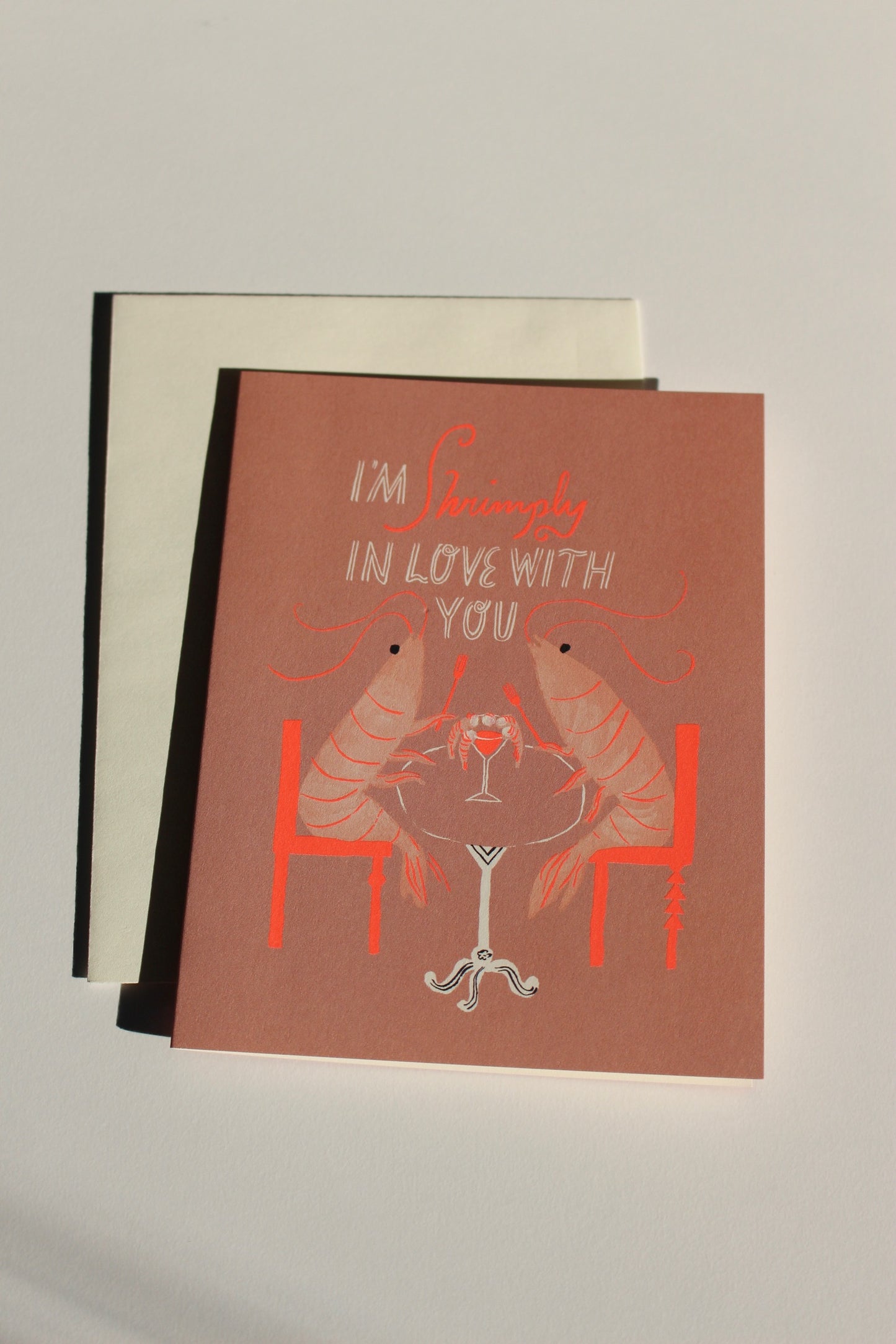 Shrimply in Love Card